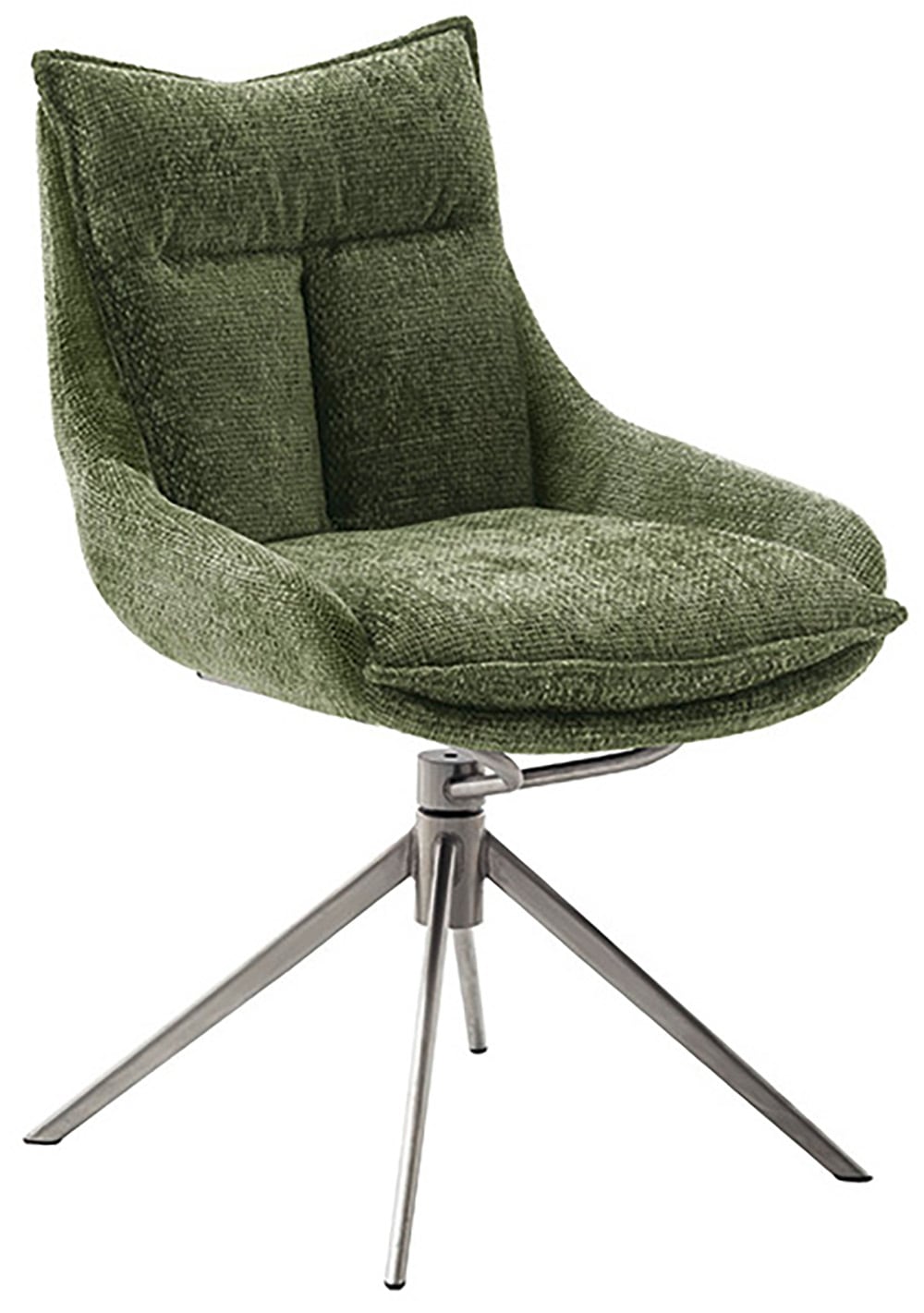 MCA furniture Esszimmerstuhl, Strukturstoff, (2er-Set), drehbar 360°, Dreh- & Schwingfunktion, Belastbarkeit 120 kg