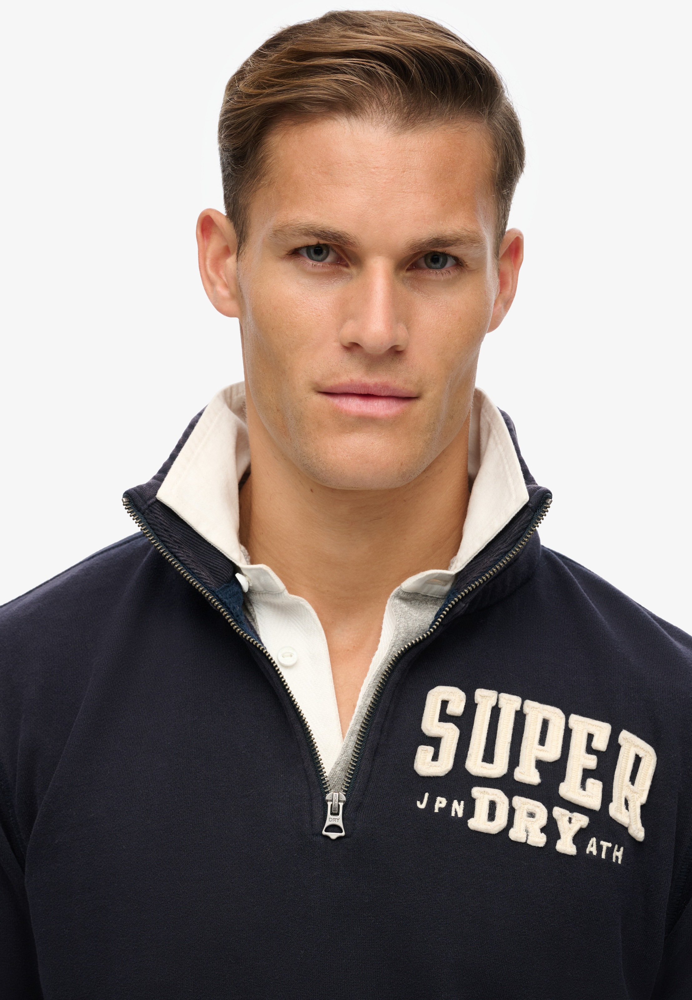 Superdry Sweatshirt "VINTAGE ATHLETIC ZIP HENLEY" günstig online kaufen