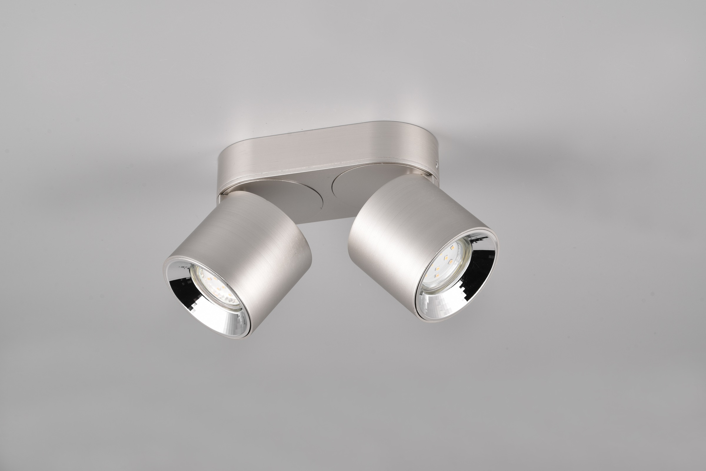 TRIO Leuchten Deckenleuchte »GUAYANA, Deckenspot 2-flammig exkl 2x GU10 max 10W Spot verstellbar« GU10 1 Stk. warmweiß - kaltweiß als Aufbauspot oder Einbauspot nutzbar Spot schwenkbar und drehbar