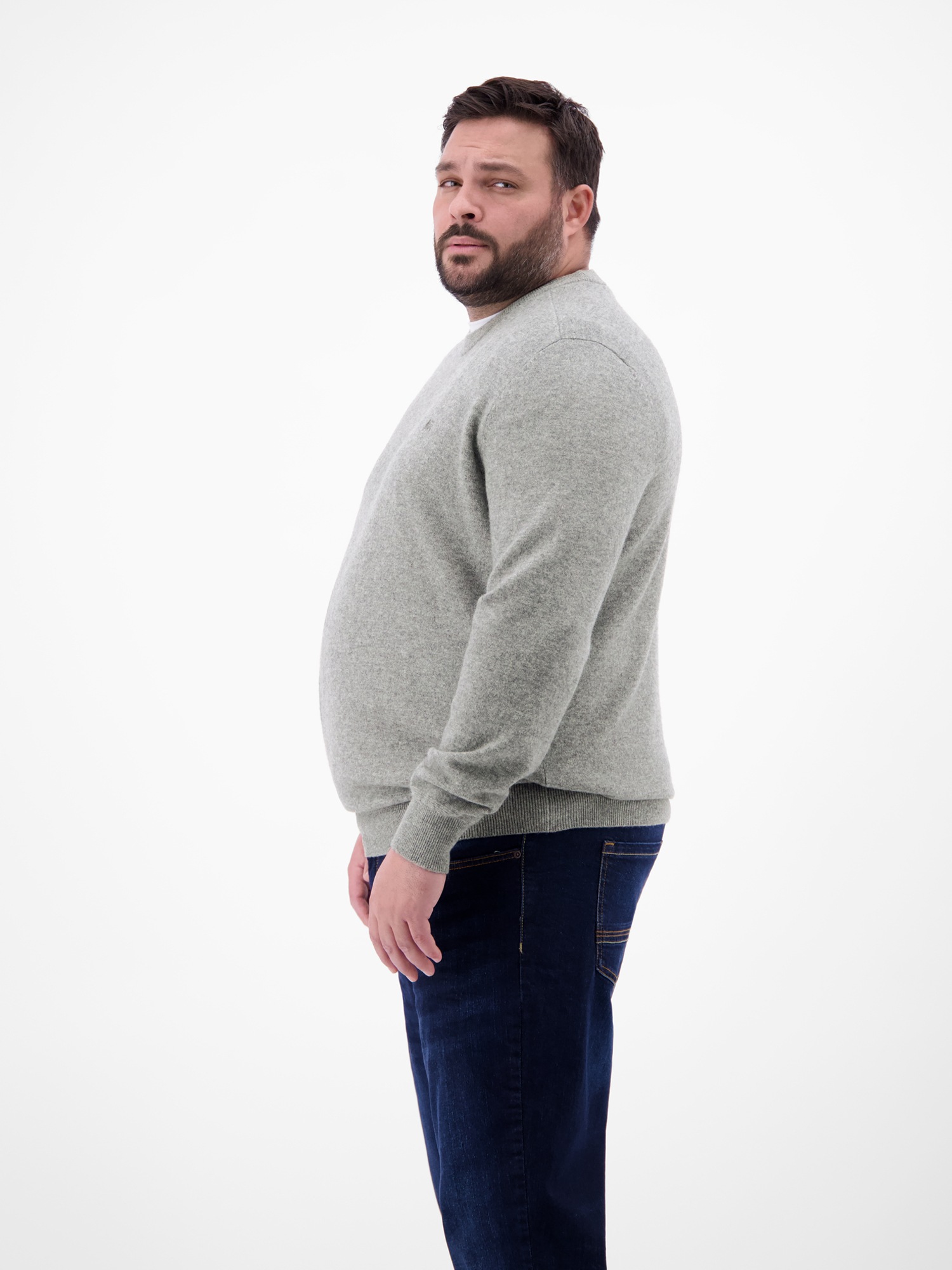 Thumbnail - LERROS Strickpullover "LERROS Strickpullover in Großen Größen in Woll-Kaschmir-Mix"