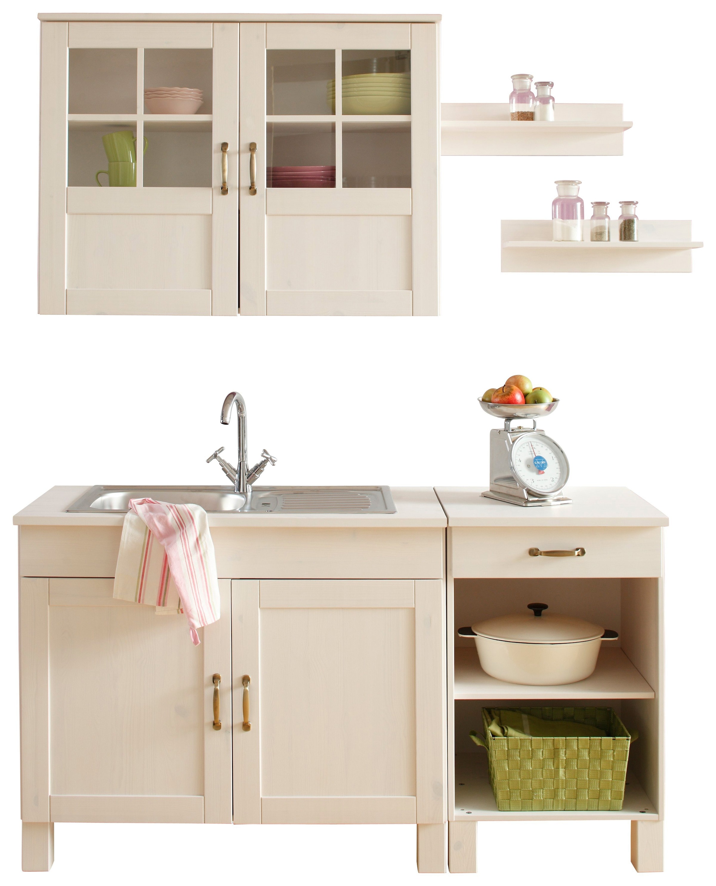 Home affaire Pantryküche »Alby« Breite 150 cm, in 2 Tiefen, ohne E-Geräte