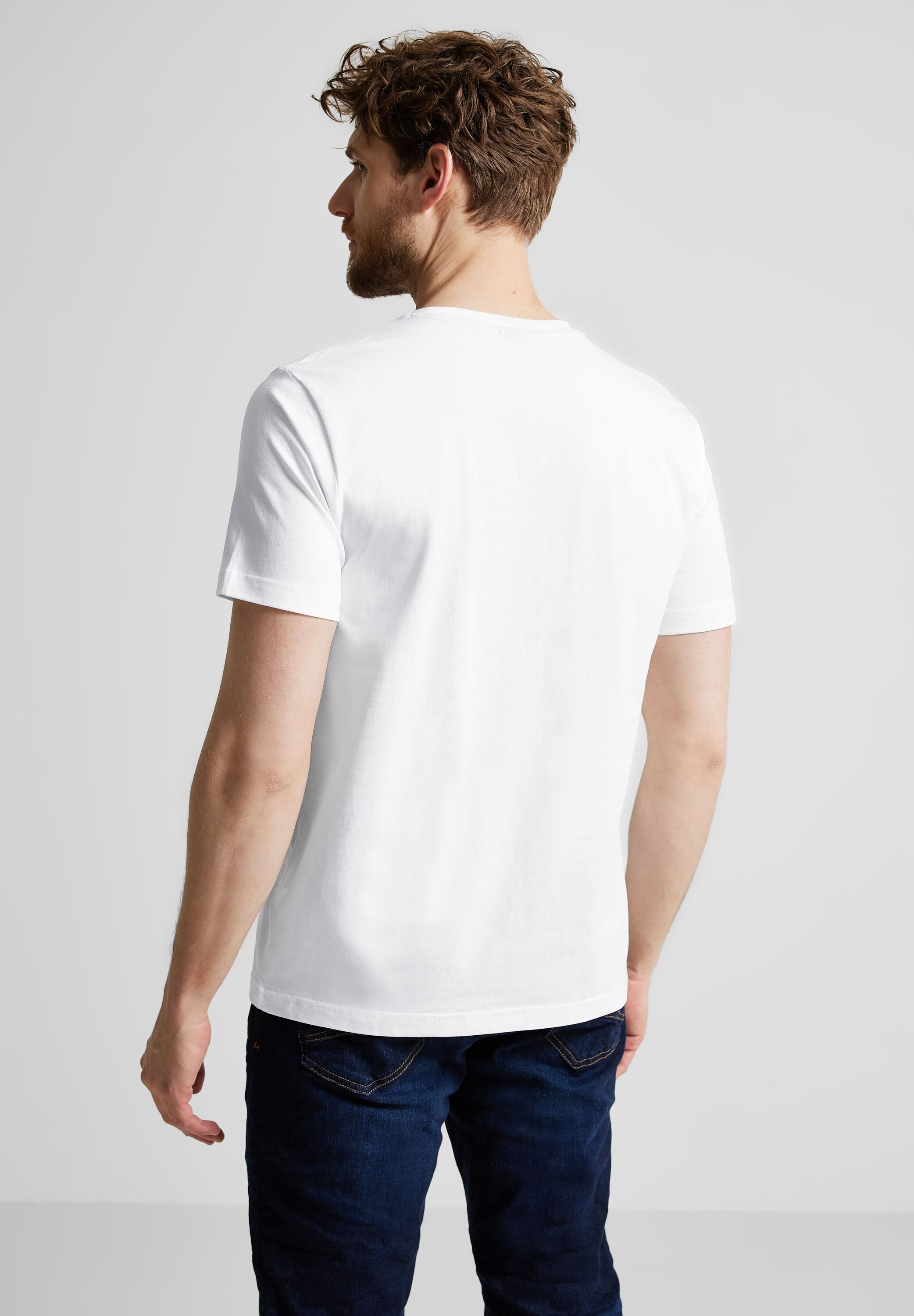 STREET ONE MEN T-Shirt, aus reiner Baumwolle günstig online kaufen