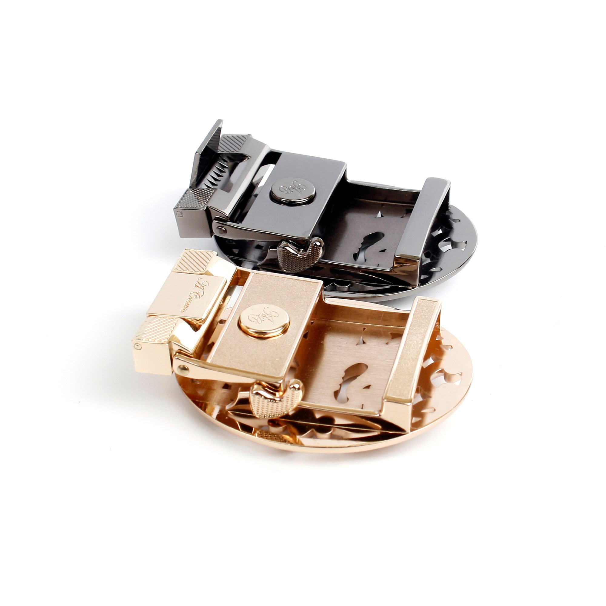 Anthoni Crown Ledergürtel mit Lilie und Ornamenten günstig online kaufen