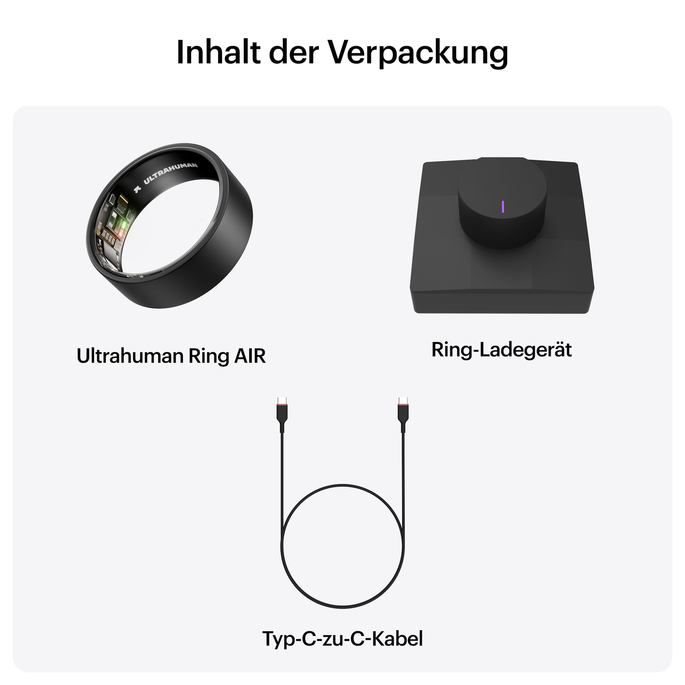 Ultrahuman Activity Tracker »Smartring AIR - Size 14« Schlaf- und Fitness-Tracker für Frauen und Männer