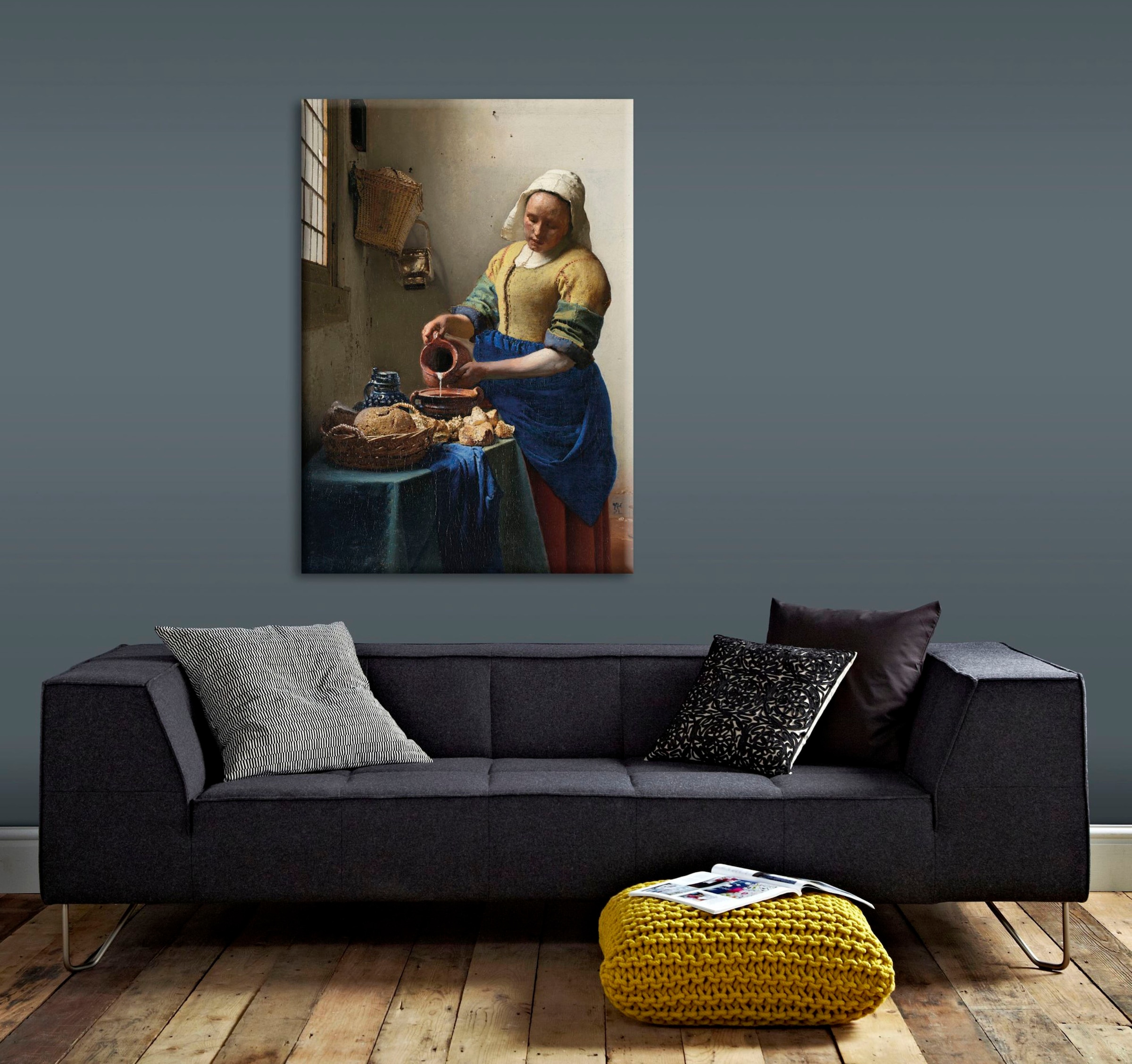 1660« | home for BAUR ca. Jan melkmeisje, Vermeer, bestellen Art the Leinwandbild »Het