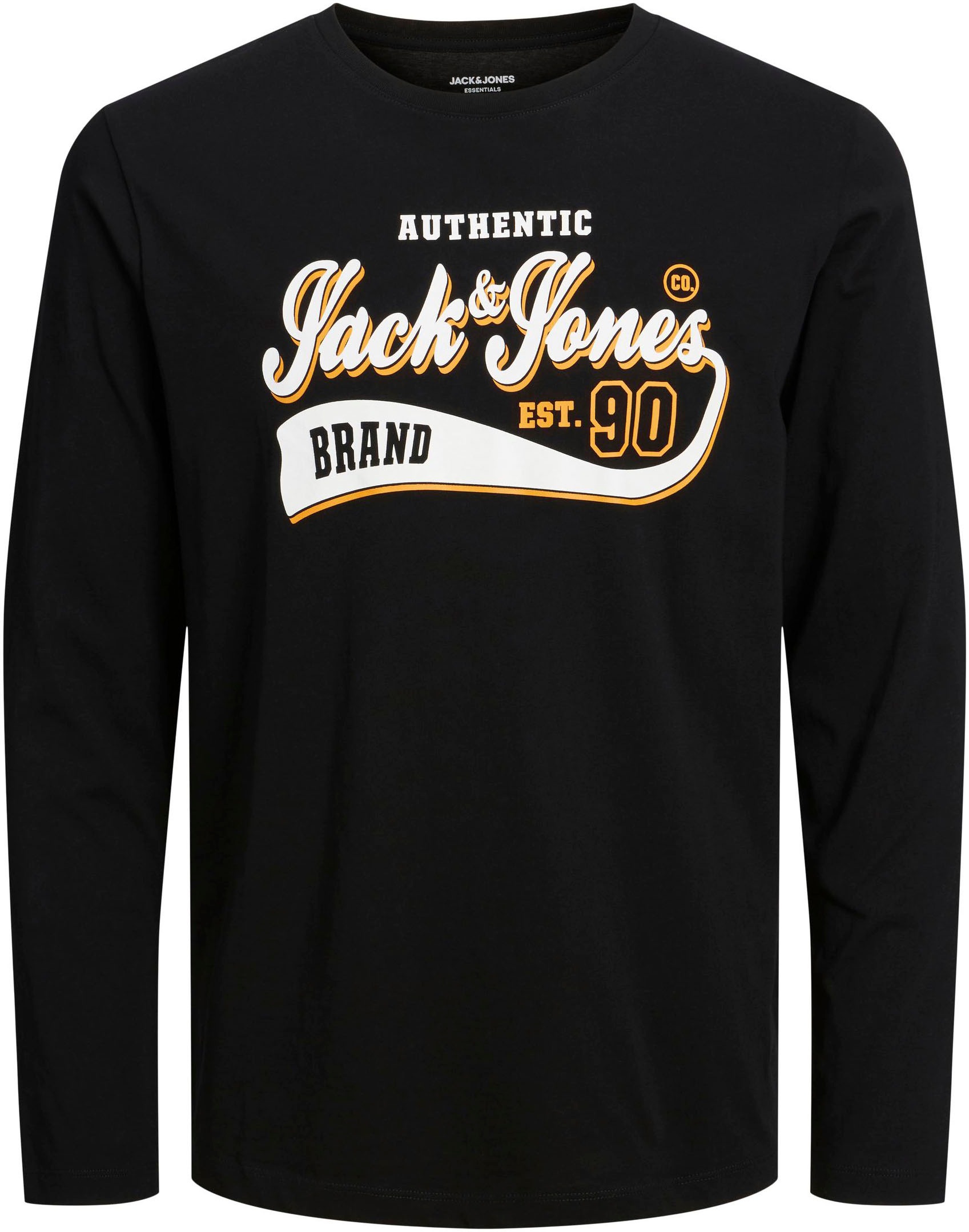 Jack & Jones Junior Langarmshirt »JJELOGO TEE LS ONECK 2 COL AW23 NOOS JNR«  bestellen | BAUR