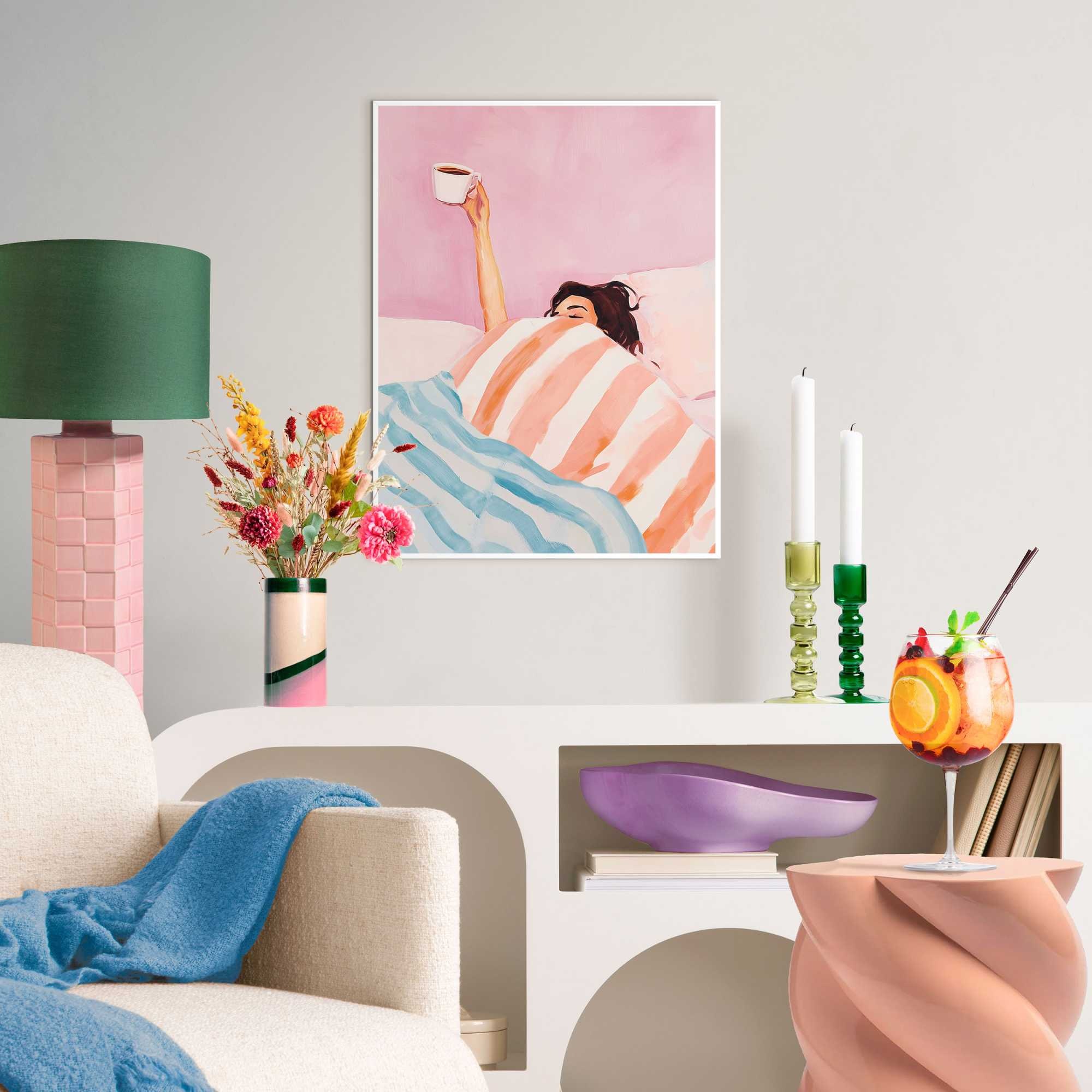 Reinders Poster "Coffee Please", Schlafzimmer - Mehrfarbig - MDF - Menschen günstig online kaufen