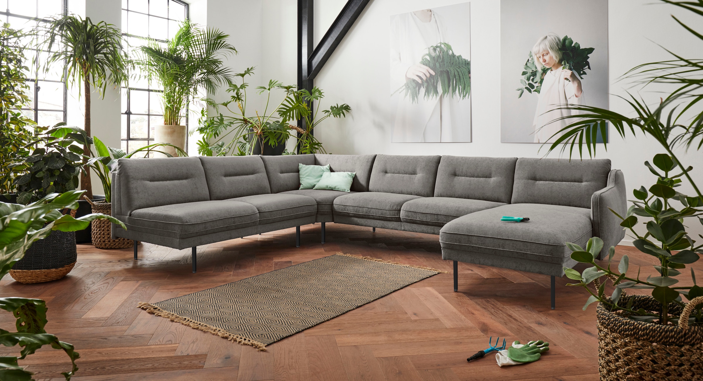 andas Wohnlandschaft "Nordfyn U-Form", edles Design in 3 Bezugsqualitäten, günstig online kaufen