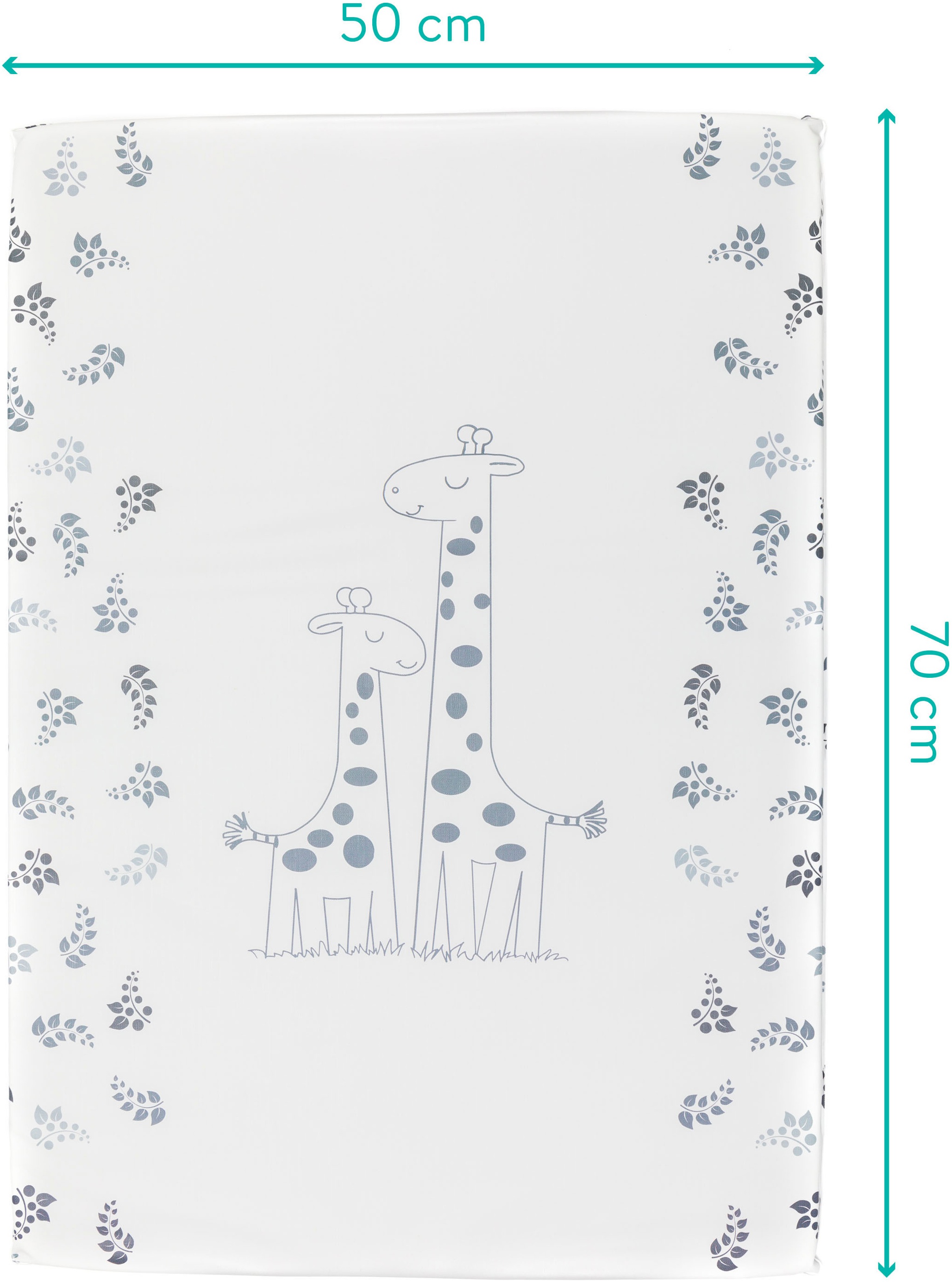 Fillikid Wickelauflage »Eco cube Giraffe«