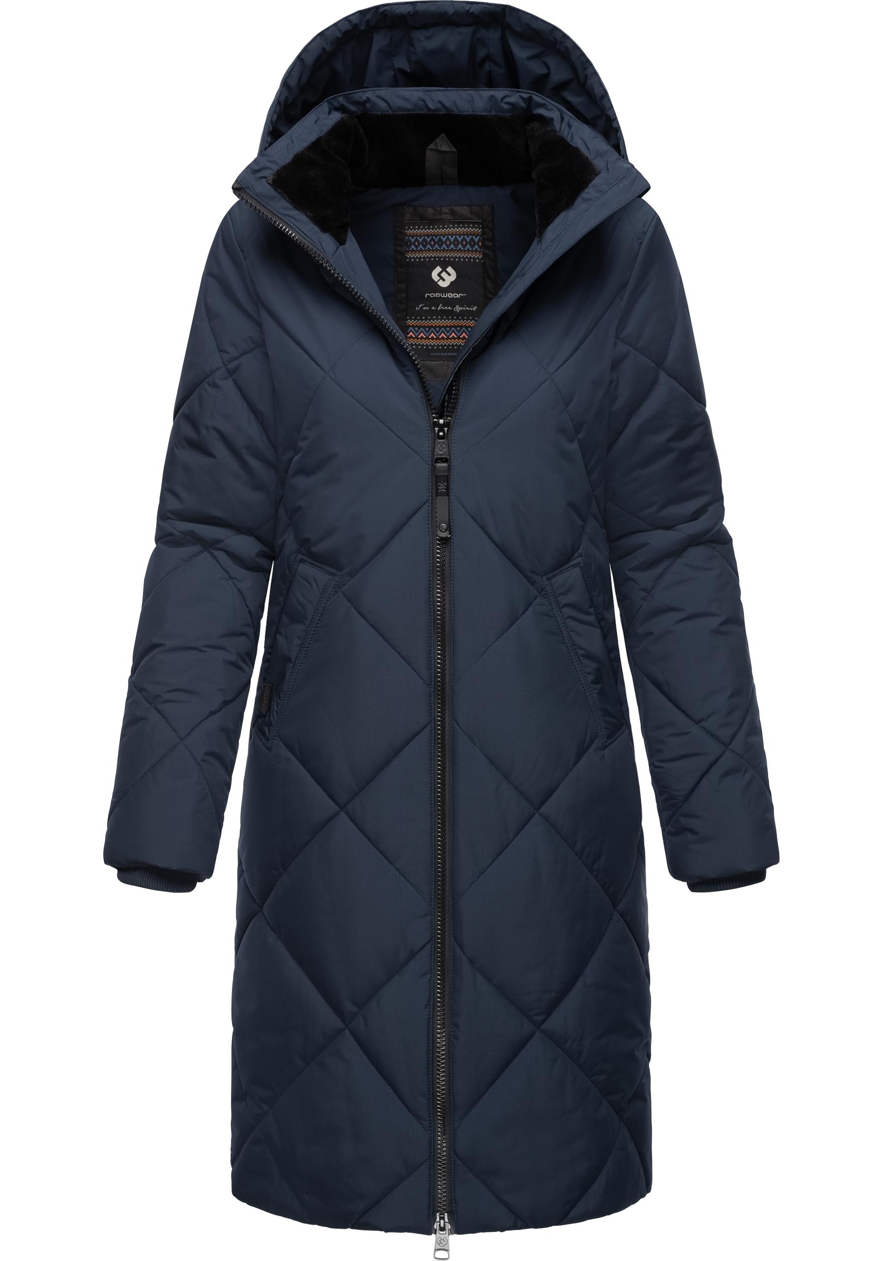 Ragwear Steppmantel "Rebela", stylischer Winterparka mit abnehmbarer Kapuze