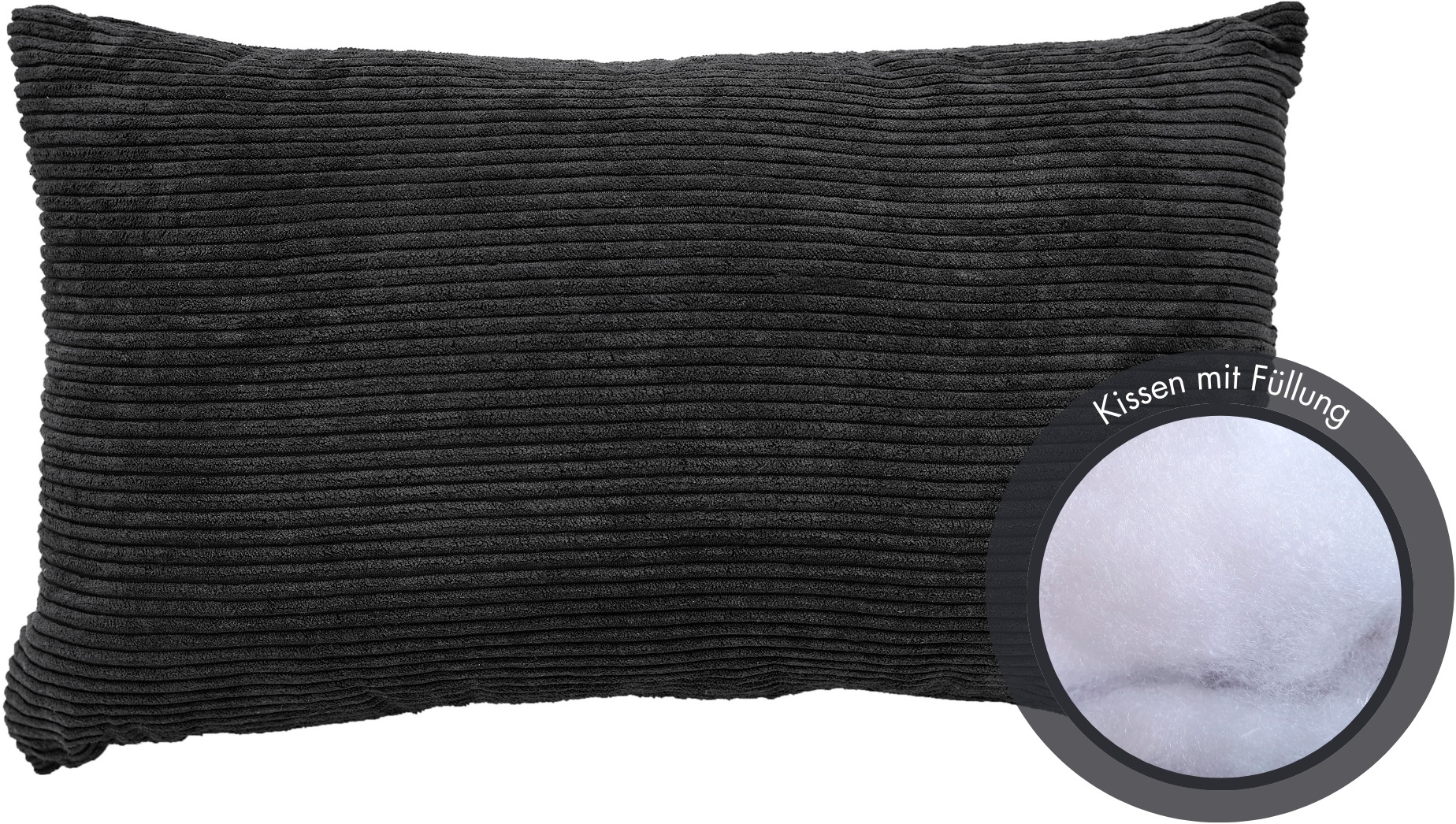 Thumbnail - Andiamo Dekokissen "Cord Kissen Emy, Kissenhülle mit Füllung" Sofakissen, eckig, 40x40 oder 30x50 cm, auch als 4er Set e...