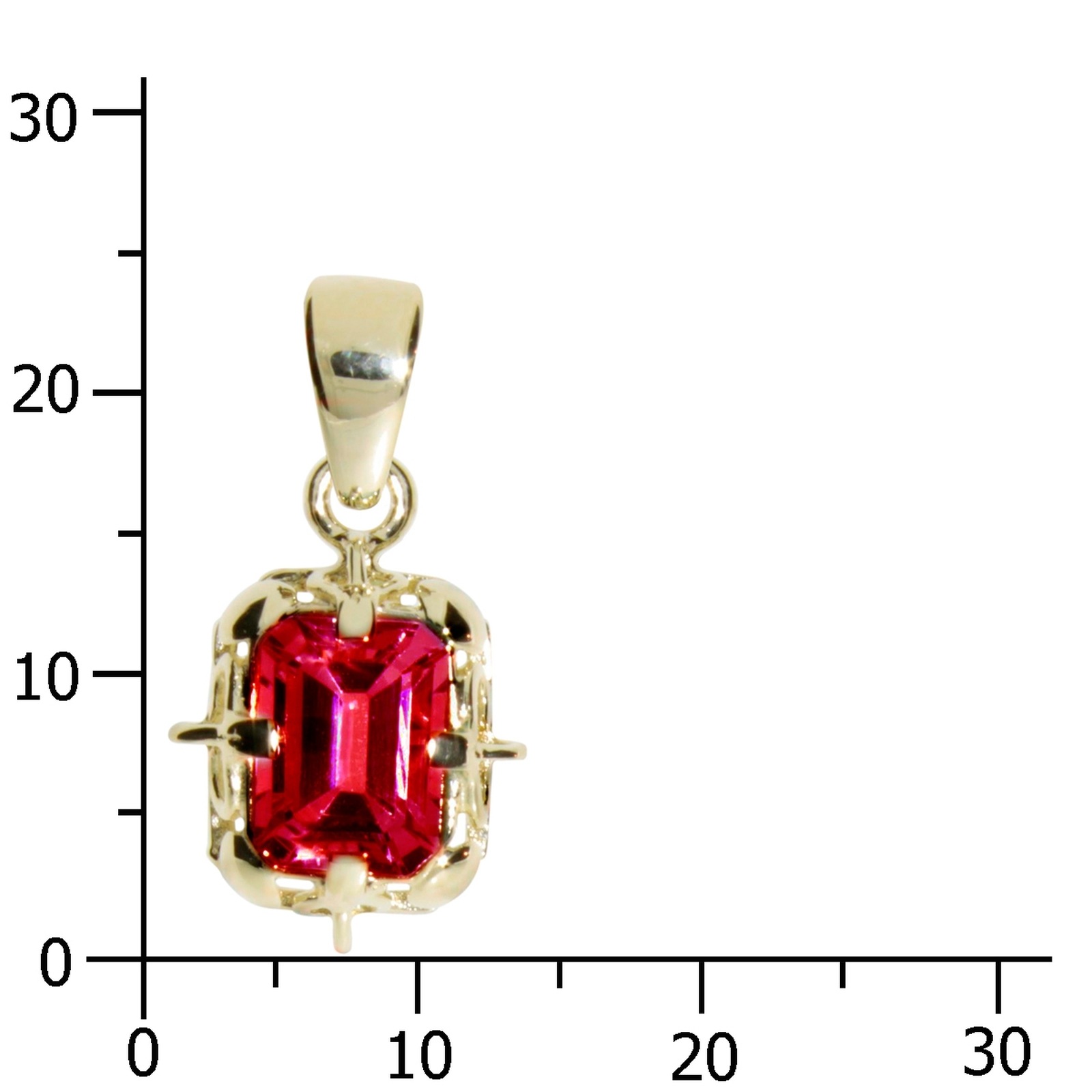 OSTSEE-SCHMUCK Kettenanhänger »Ostsee-Schmuck Anhänger Annerose 8x6 mm Anhänger Annerose 8x6 mm«, (1 tlg.)