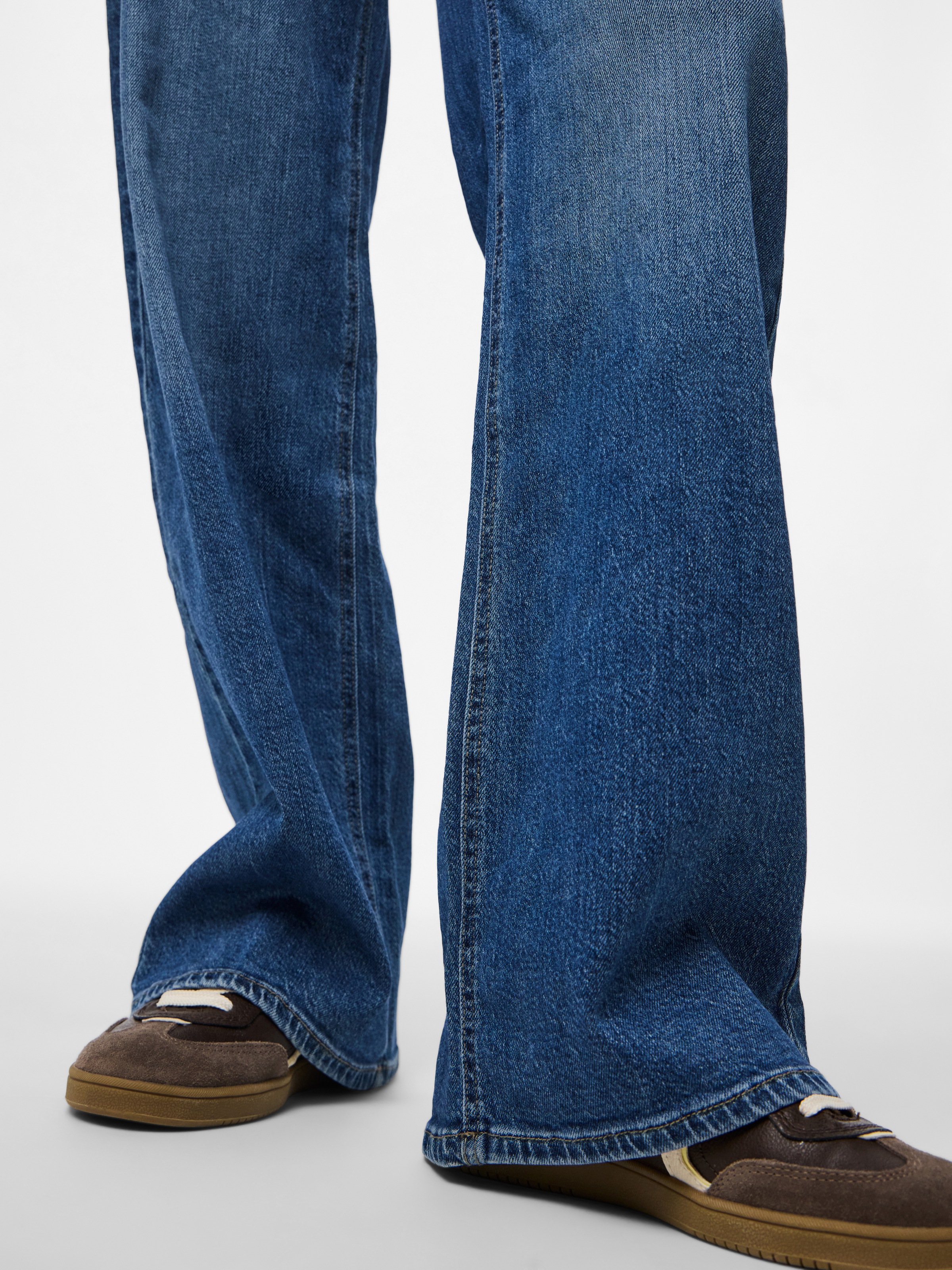 pieces Weite Jeans "PCSILKE MW WIDE JEANS MB NOOS BC" günstig online kaufen