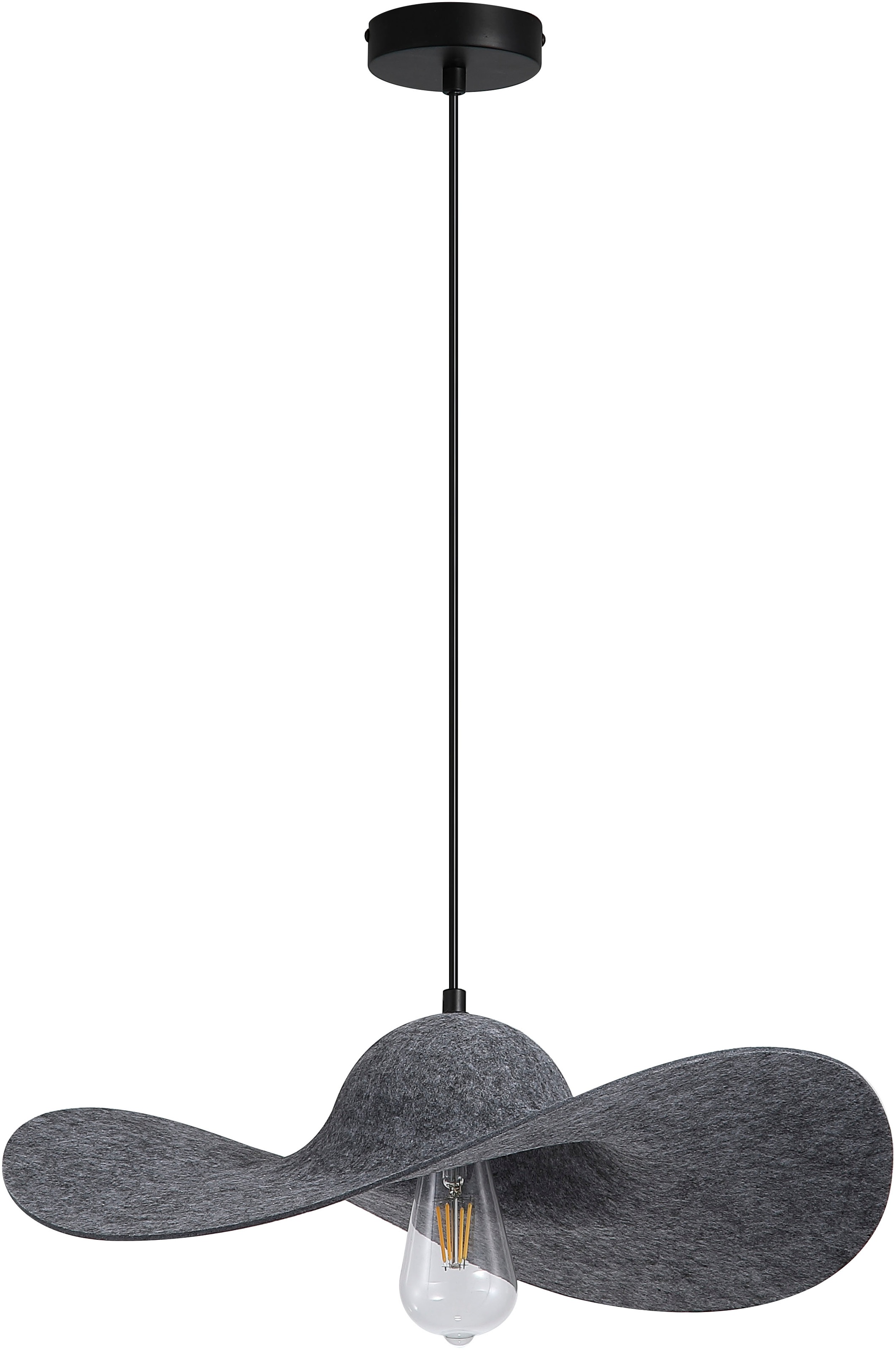 Searchlight Pendelleuchte »Ripple 1Lt Leuchte, schwarzes Metall« E27 1 Stk.