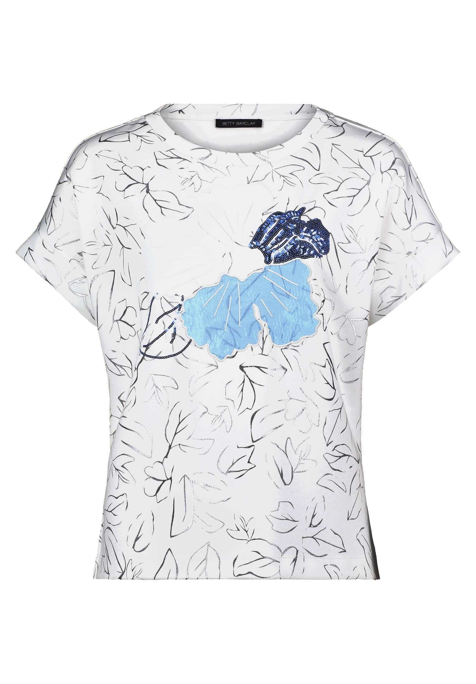 Betty Barclay Kurzarmshirt "Betty Barclay Damen Sweatpullover mit Rundhalsa günstig online kaufen