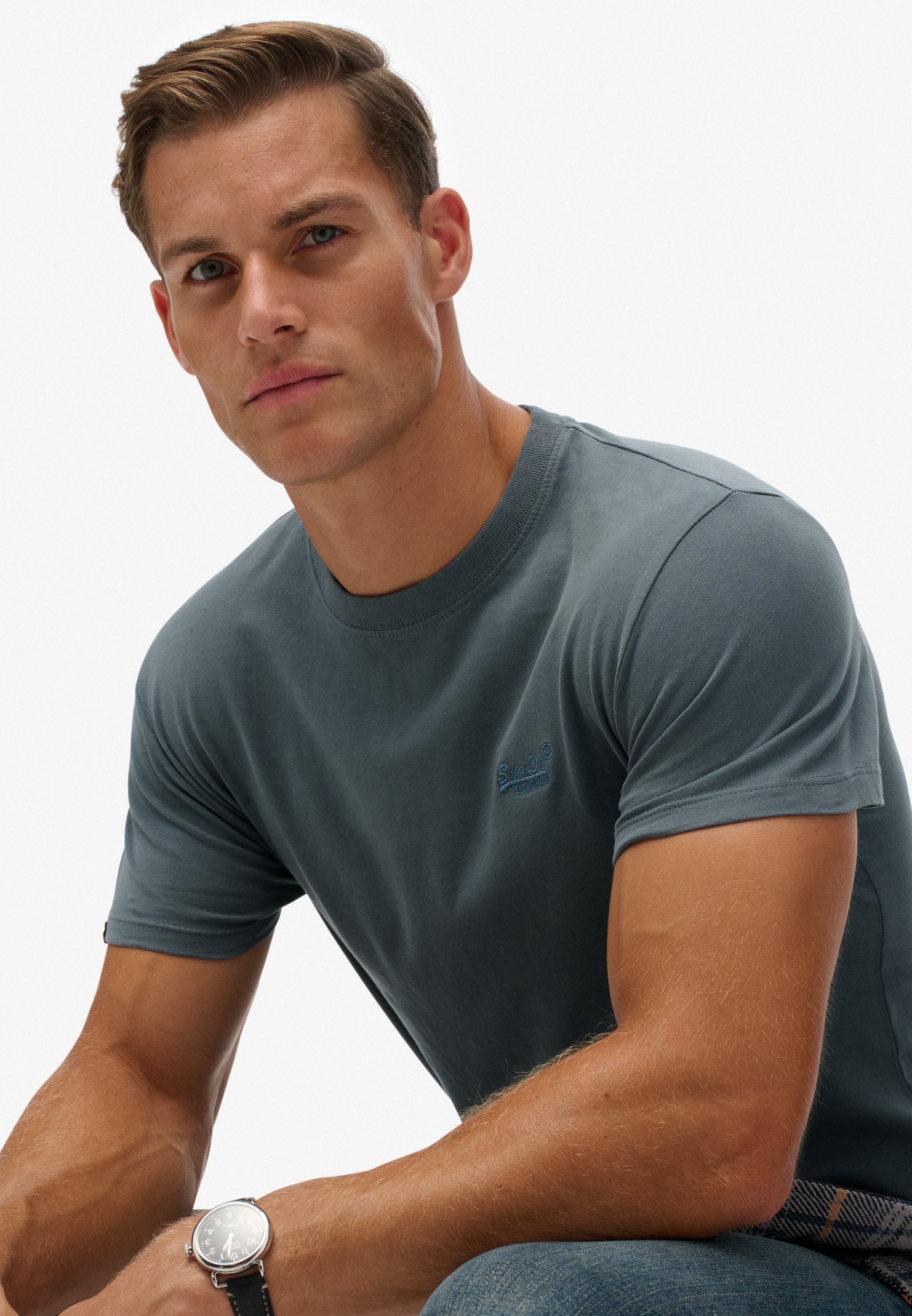 Superdry Rundhalsshirt »ESSENTIAL LOGO EMB TEE«