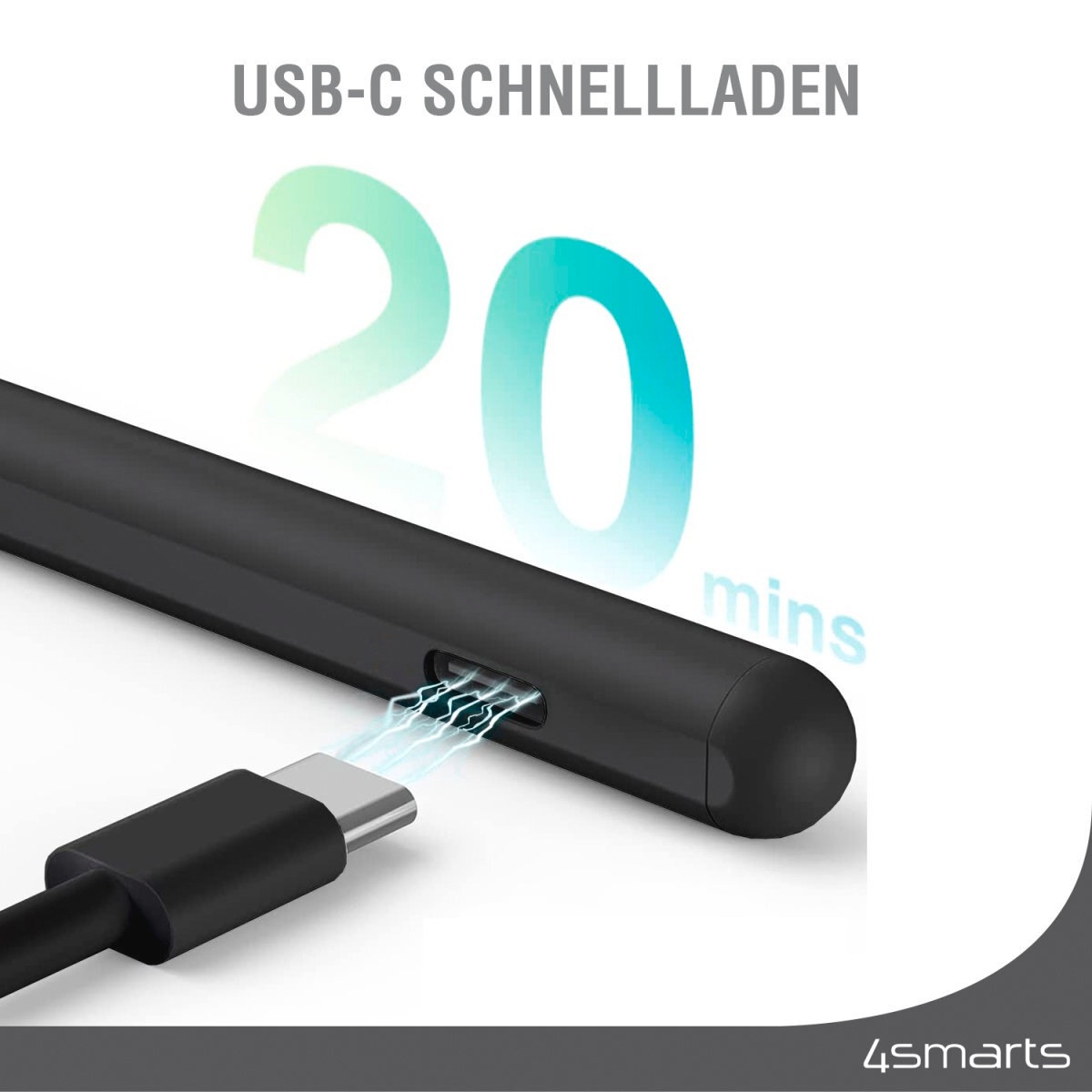 4smarts Eingabestift »Aktiver Eingabestift Pencil Pro 3 schwarz«