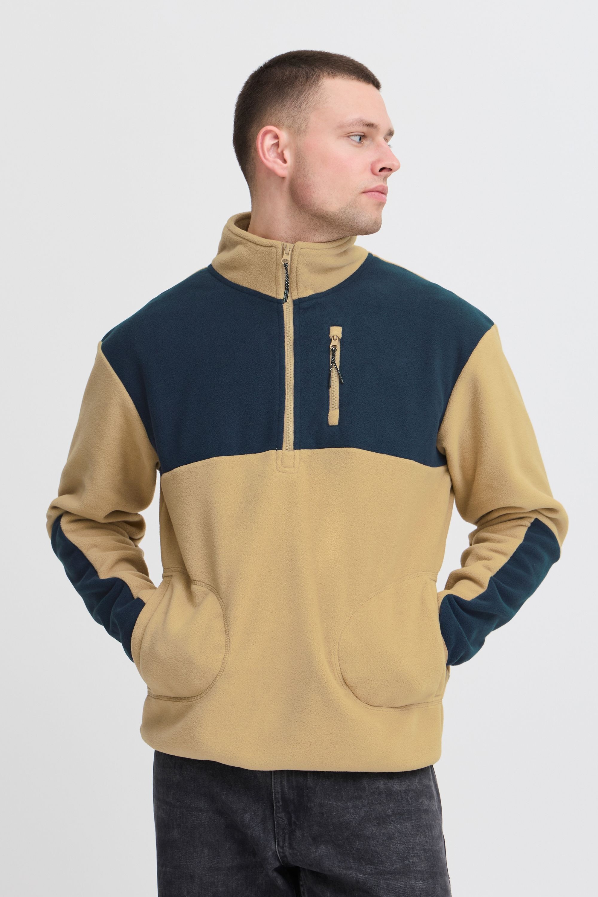 Blend Troyer »Fleecejacke BHBROOKS Sweatshirt halfzipp«