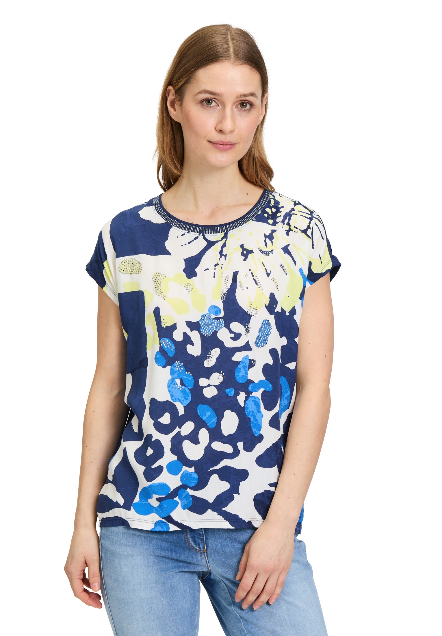 Betty Barclay Kurzarmshirt "Betty Barclay Damen Blusenshirt mit Aufdruck", günstig online kaufen