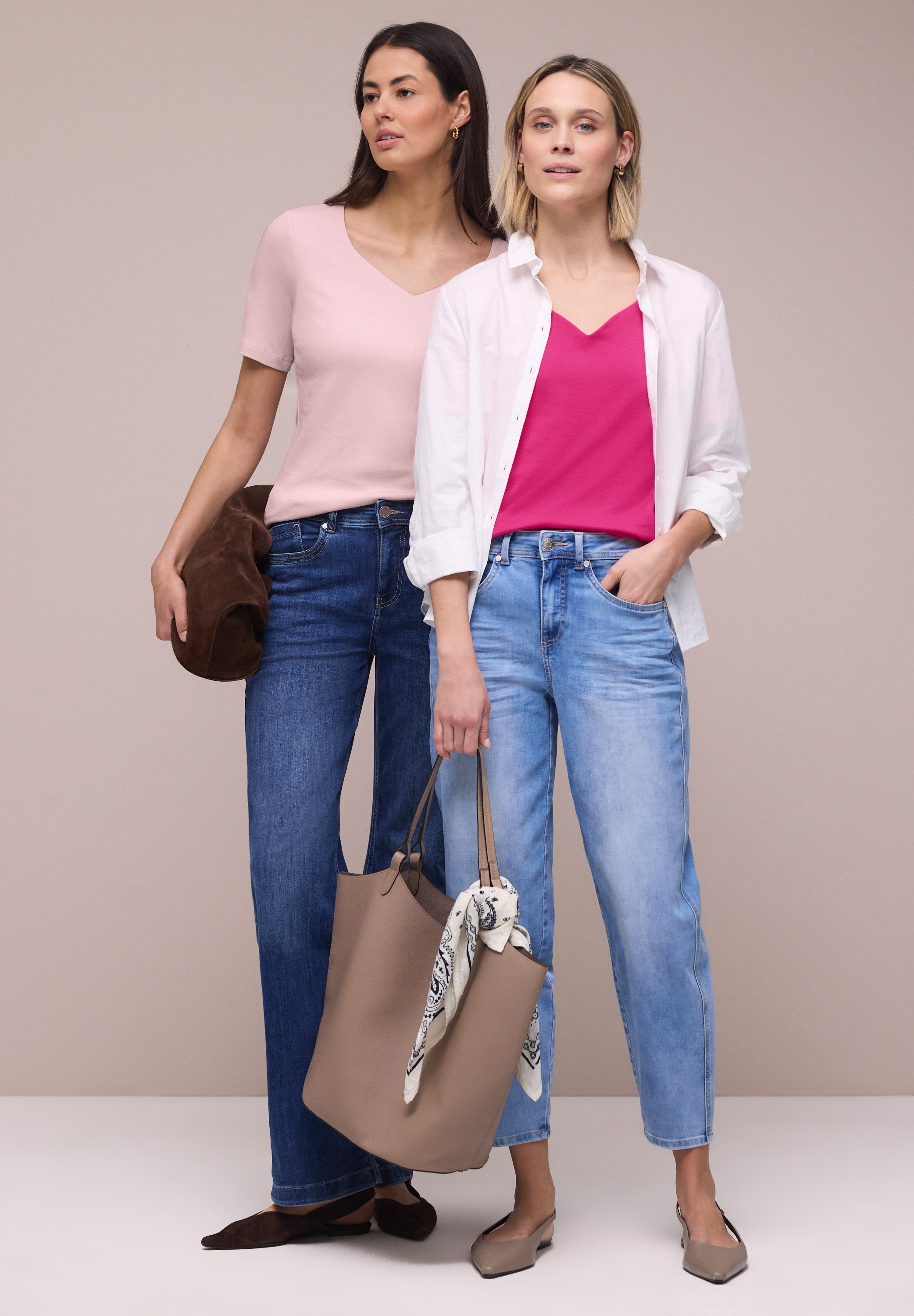 STREET ONE T-Shirt im soften Baumwoll-Mix