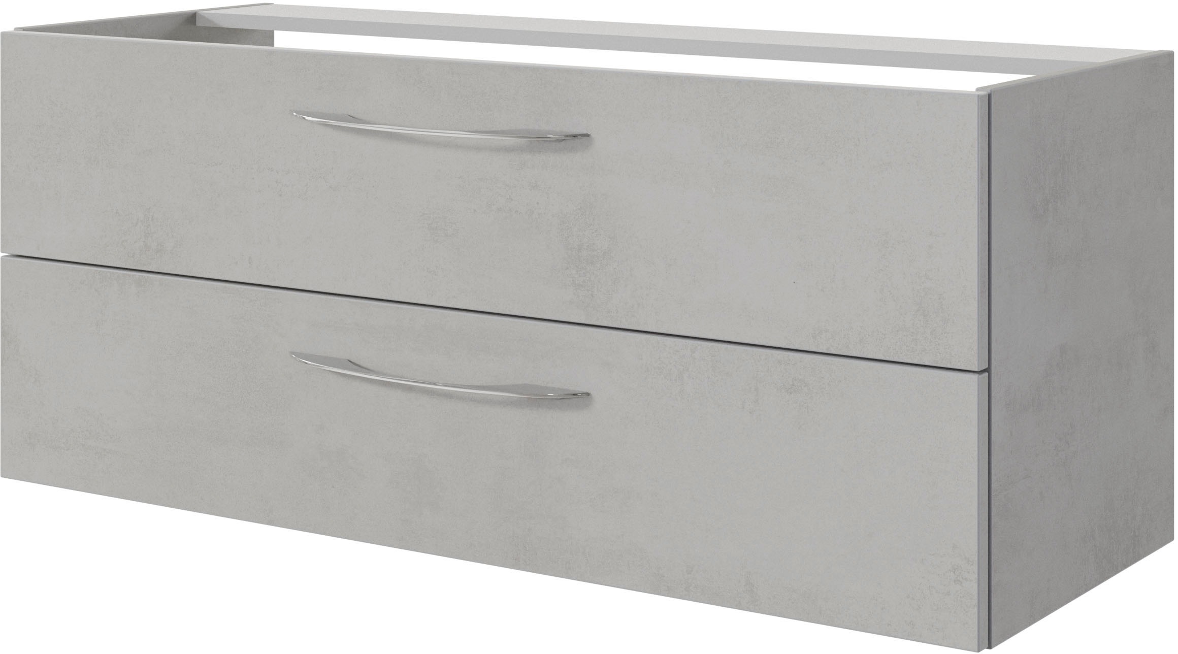 Saphir Badmöbel-Set »Serie 4035 2-teilig, Keramik-Doppelwaschtisch mit LED-Spiegelschrank«, (Set), Doppel-Waschplatz inkl Türdämpfer, 120 cm breit, 2 Schubladen, 3 Türen