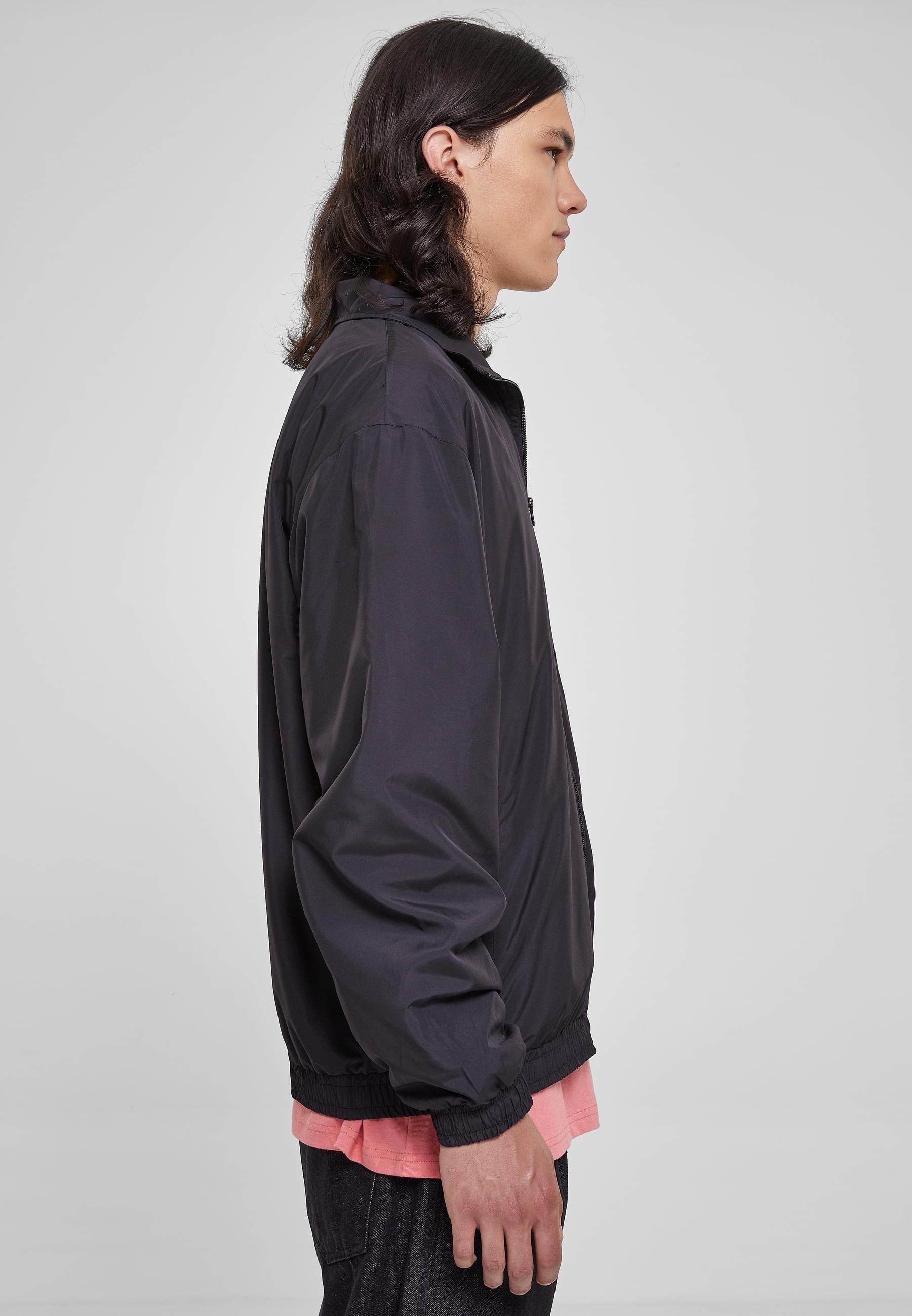 URBAN CLASSICS Trainingsjacke »Urban Classics Herren Wide Track Jacket«, (1 St.), ohne Kapuze