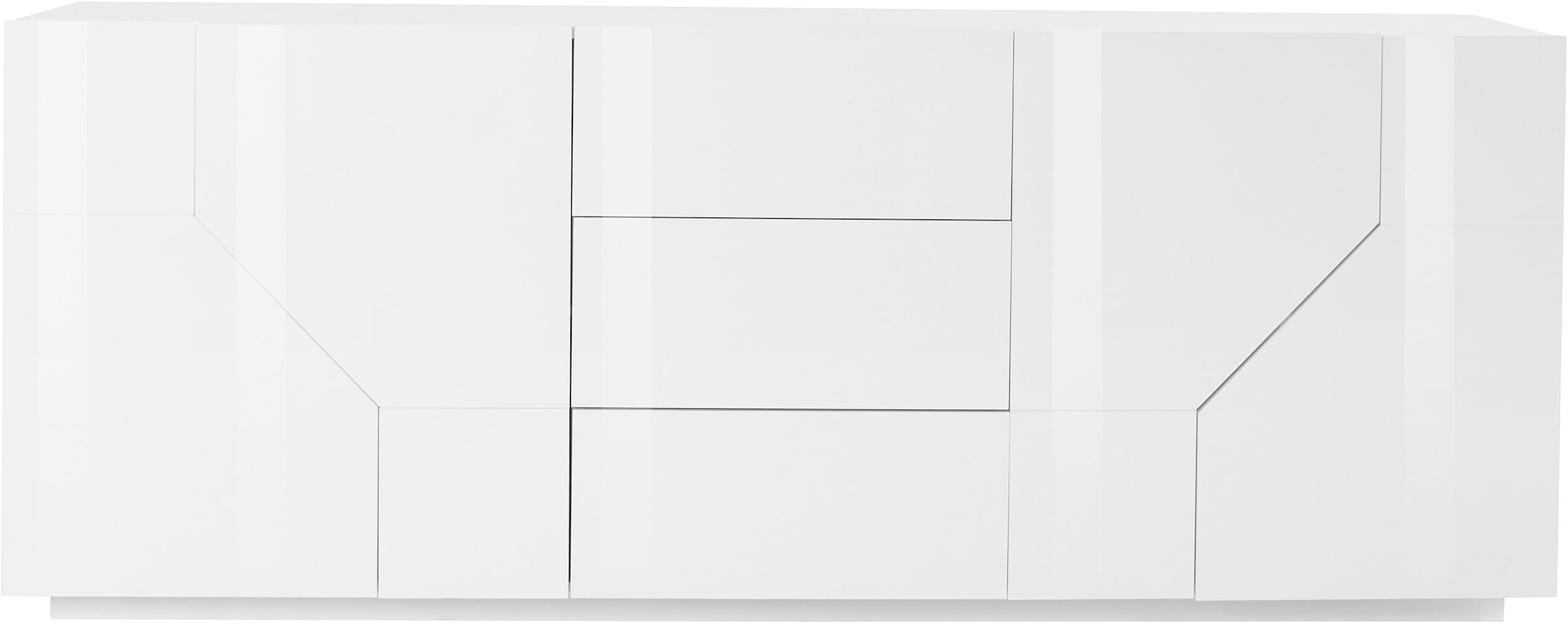 INOSIGN Sideboard »ALIEN-Kommode, Schrank, Anrichte mit 4 Türen und 3 Schubkästen«, Sideboard Breite ca. 200 cm "100 % Made in Italy"