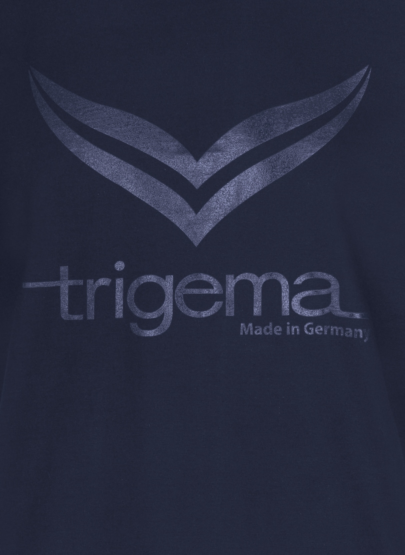 Trigema T-Shirt »TRIGEMA T-Shirt mit TRIGEMA-Logo«, (1 tlg.)