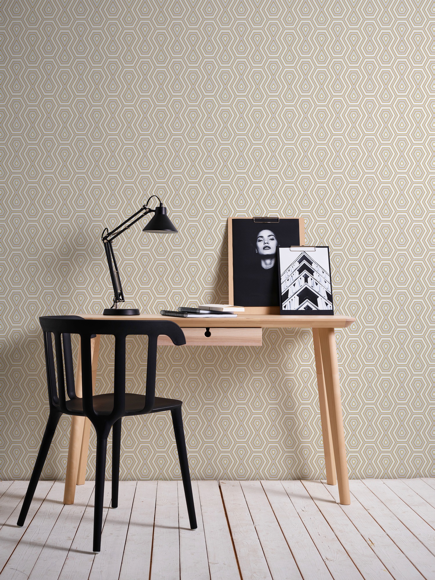 Architects Paper Vliestapete »Jungle Chic«, geometrisch-grafisch-Retro, Geometrische Tapete Retro Vintage Tapeten Wohnzimmer Schlafzimmer Flur