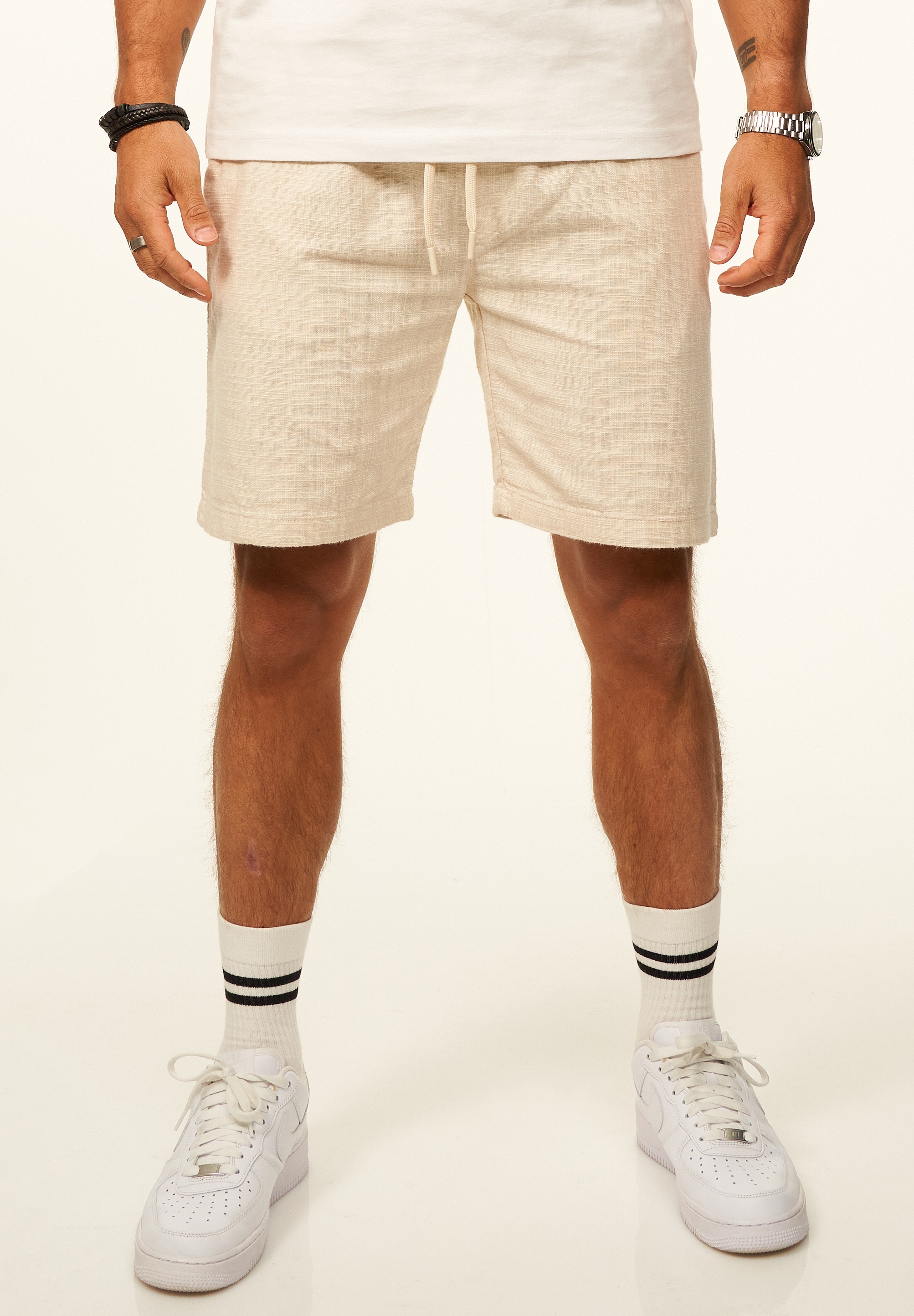 CARISMA Shorts »für Herren in Leinen-Optik als Kurze Hose - Sommershorts«  Bermuda Sweatshorts Chinoshorts - Perfekt als Strandshorts
