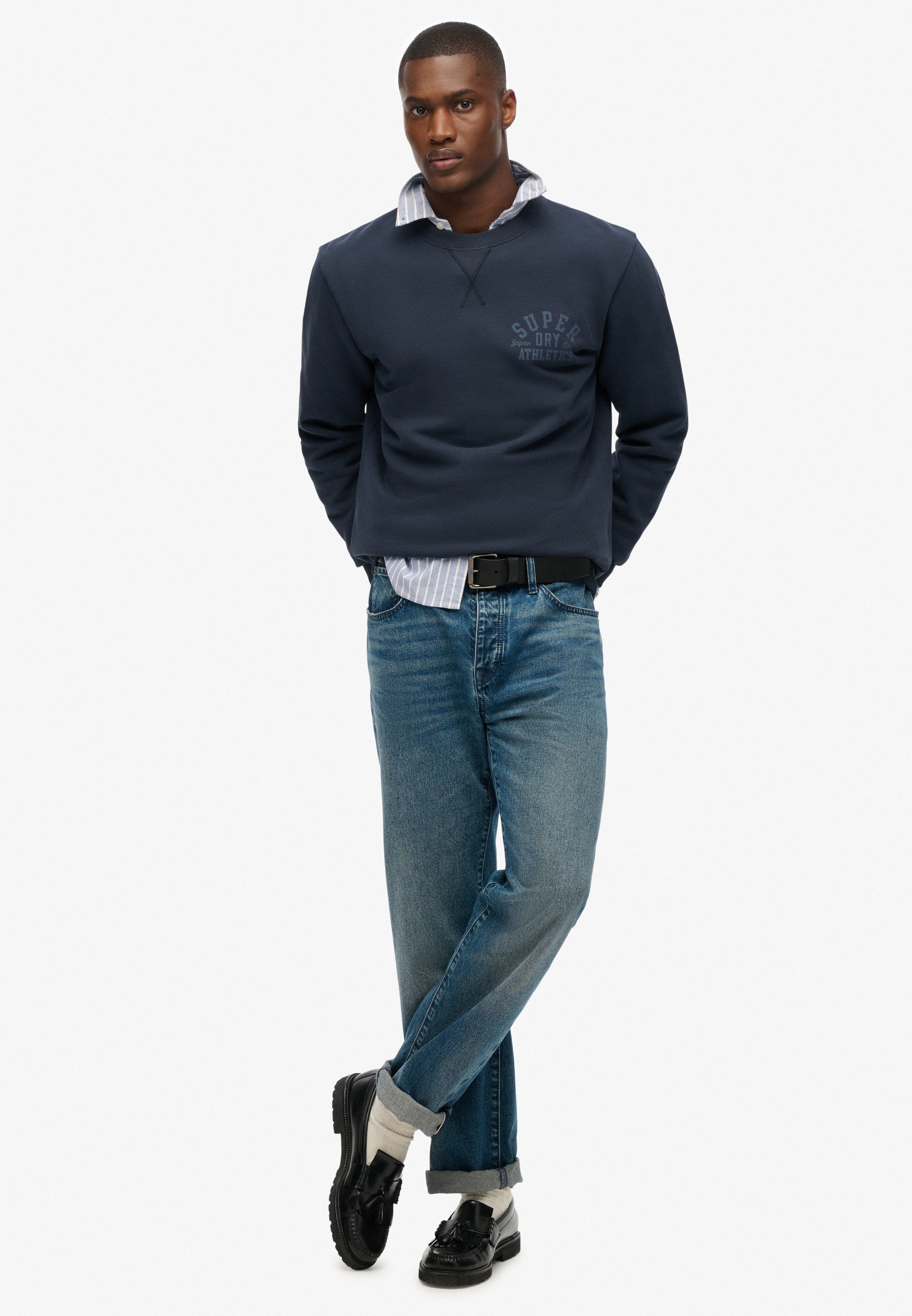 Superdry pour homme. M2014090A Maillot bleu athlétique (XXL), Casuel, Coton 3