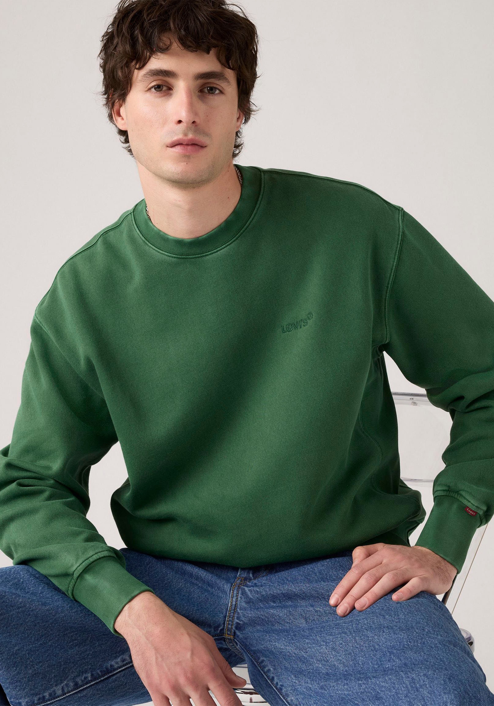 Levis Sweatshirt "AUTHENTIC CREW", mit Logostickerei günstig online kaufen