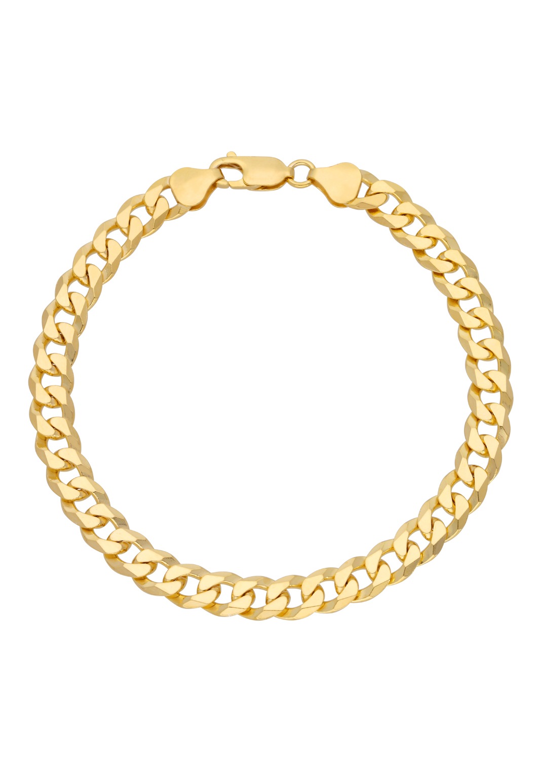 FIRETTI Kinder Armband "Schmuck Geschenk Silber 925 Armschmuck Armkette Panzerkette", 22, Silber 925 (Sterlingsilber), gold, Silber 925