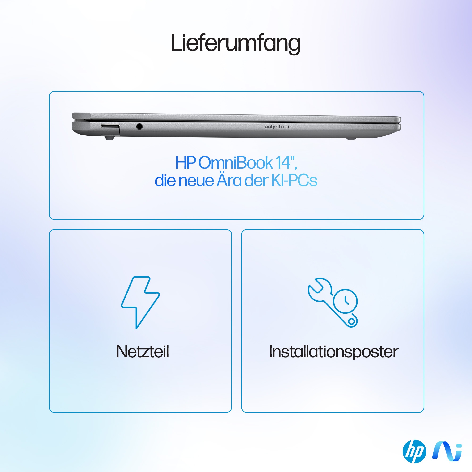 HP Notebook »HP OmniBook Ultra 14-fd0094ng«, 35,56 cm, / 14 Zoll, AMD, Ryzen™ AI 9, 1000 GB SSD