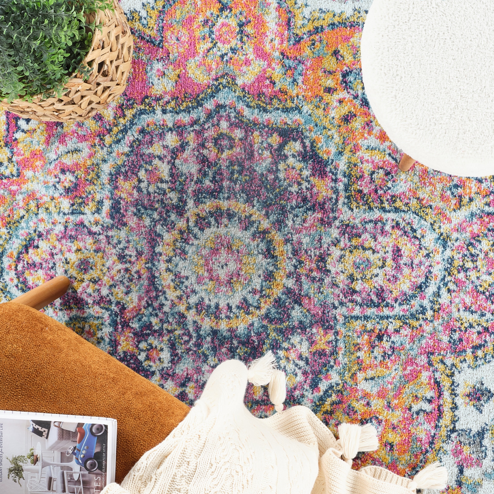 Livabliss Teppich »RABAT« rechteckig 8 mm Höhe Orient-Optik, Vintage Design, Boho Stil, Kurzflor, Wohnzimmer