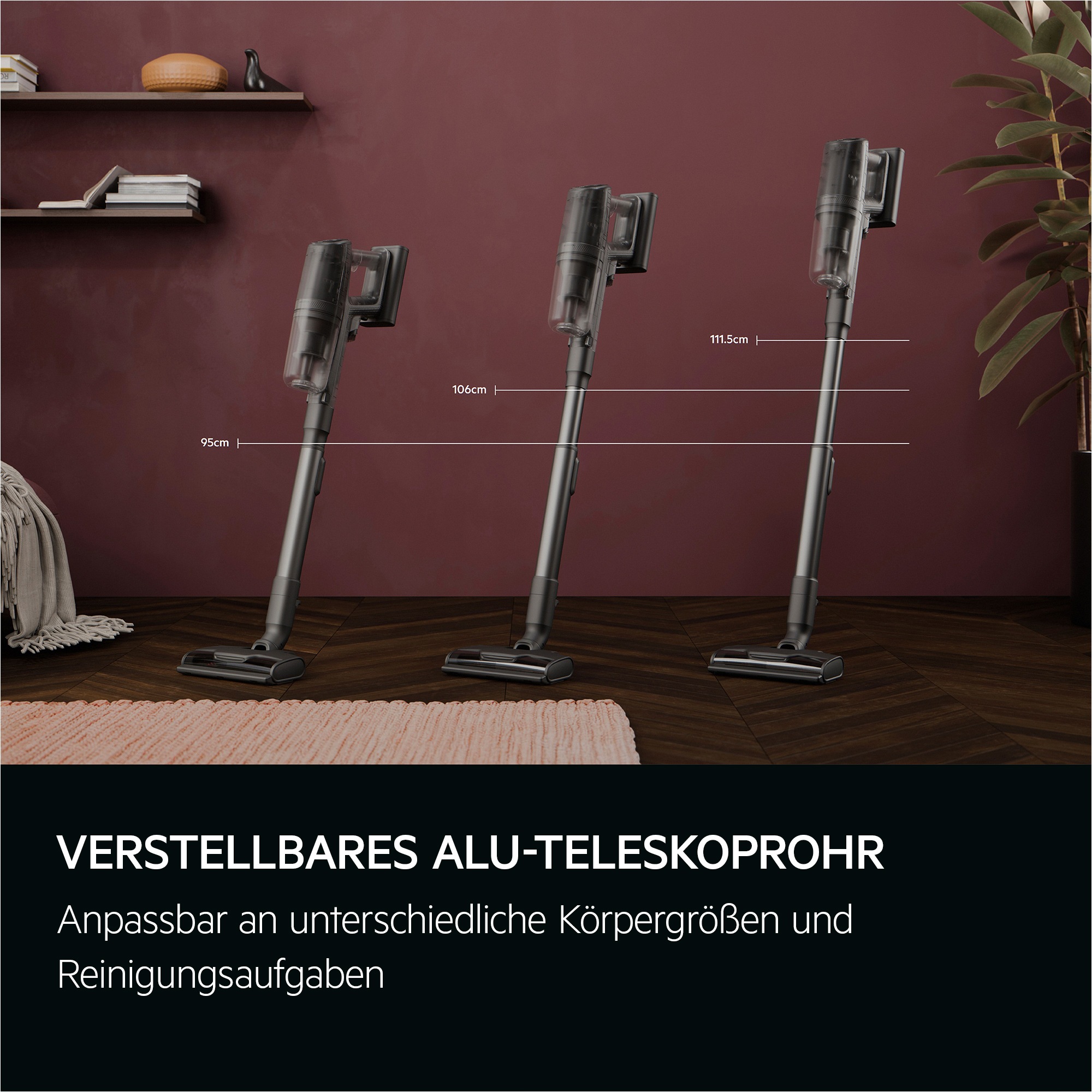 AEG Akku-Hand-und Stielstaubsauger »ULTIMATE 8000 (AP82A25SHX), beutellos, mit Absaugstation«, Unterbrechungsfreie Reinigung mit zusätzlichem Wechsel-Akku, Automodus