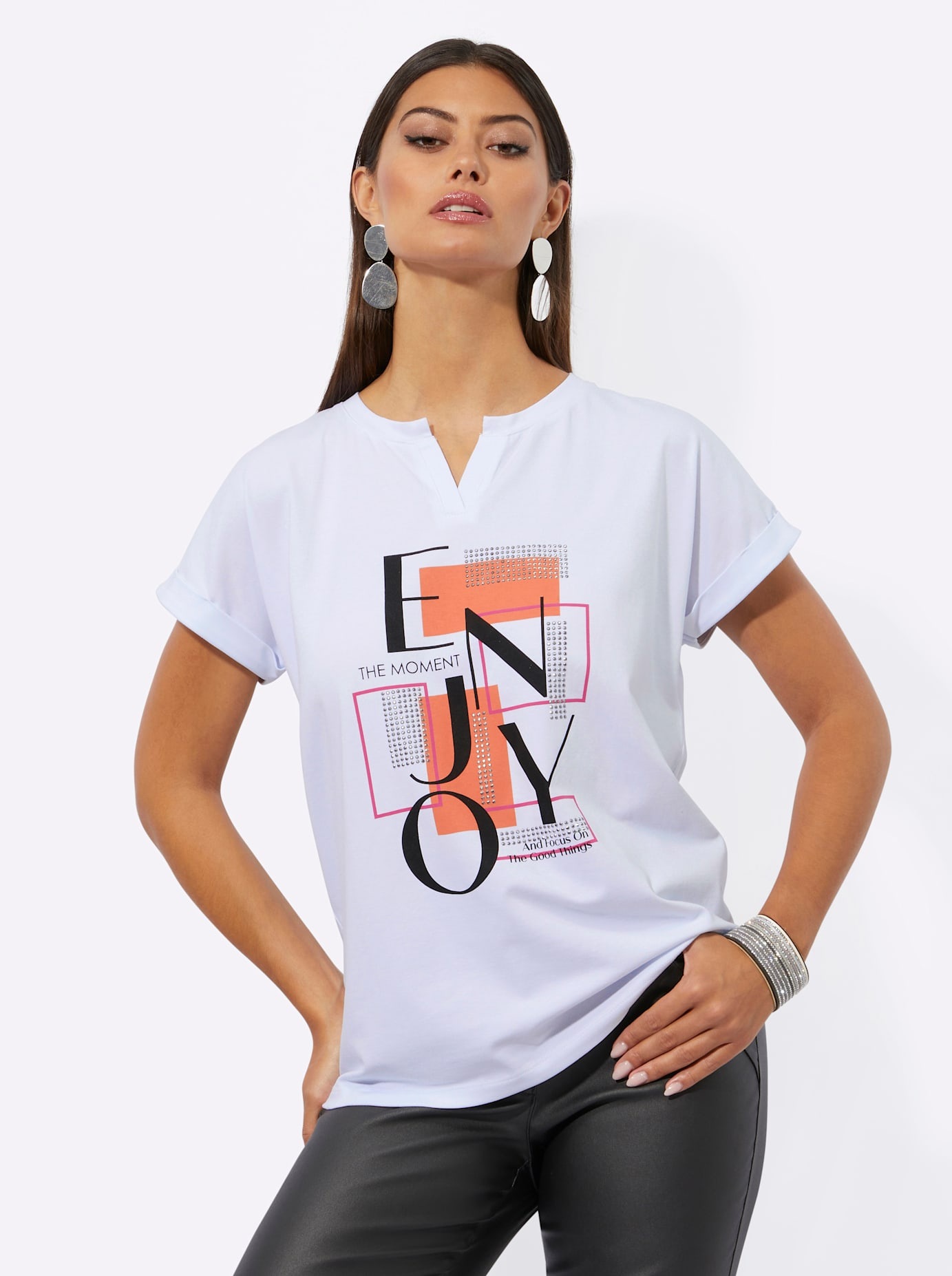 creation L Kurzarmshirt "Shirt" 1 Stk. tlg. günstig online kaufen