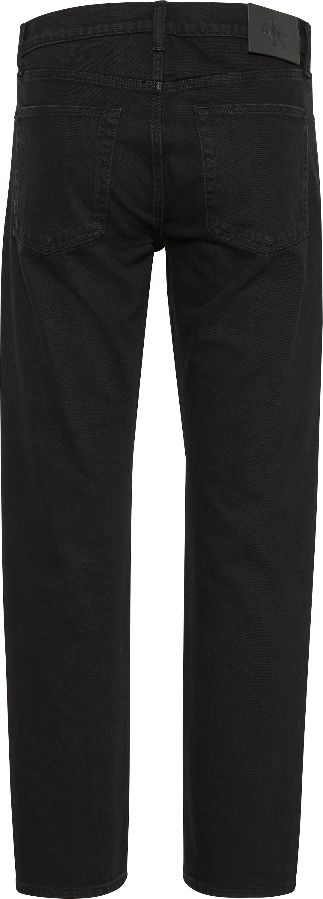 Calvin Klein Slim-fit-Jeans used washed, Slim Straight Fit, Logopatch am Bund