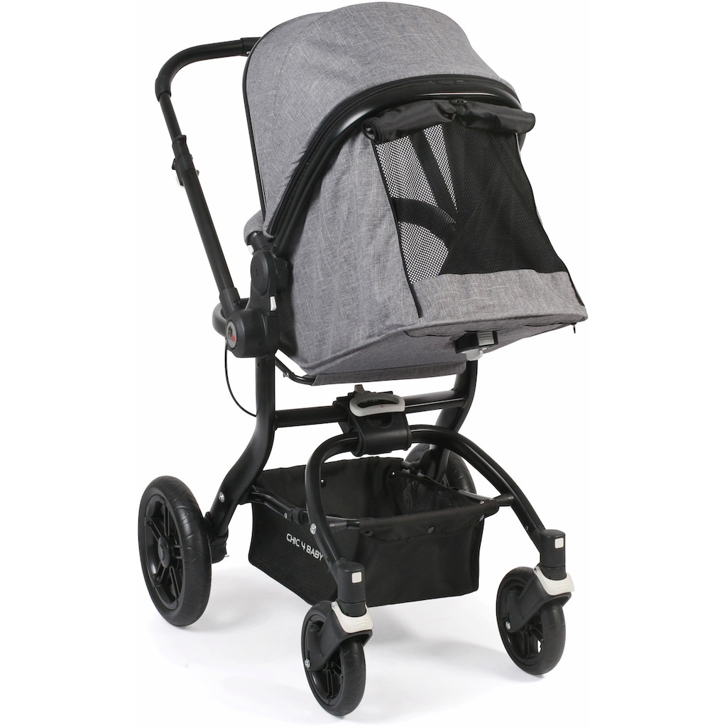 CHIC4BABY Kombi-Kinderwagen »Tano, grau«, 15 kg