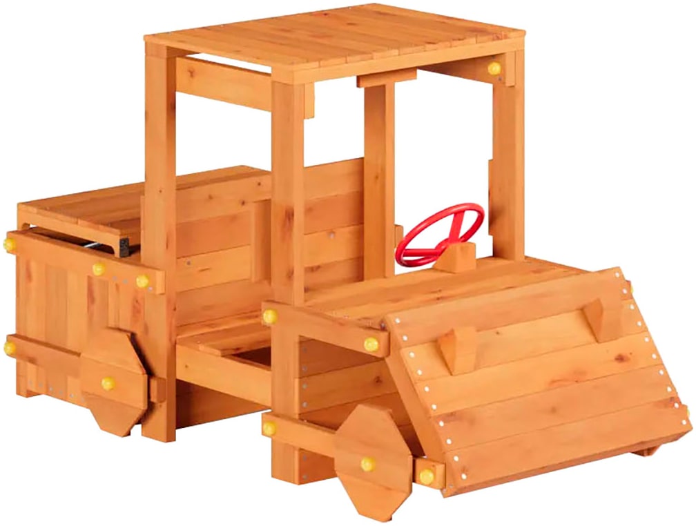 FUNGOO Spielturm »Garden Buggy, Spielgerät mit kreativem Autokofferraum und Holzdach«, Made...