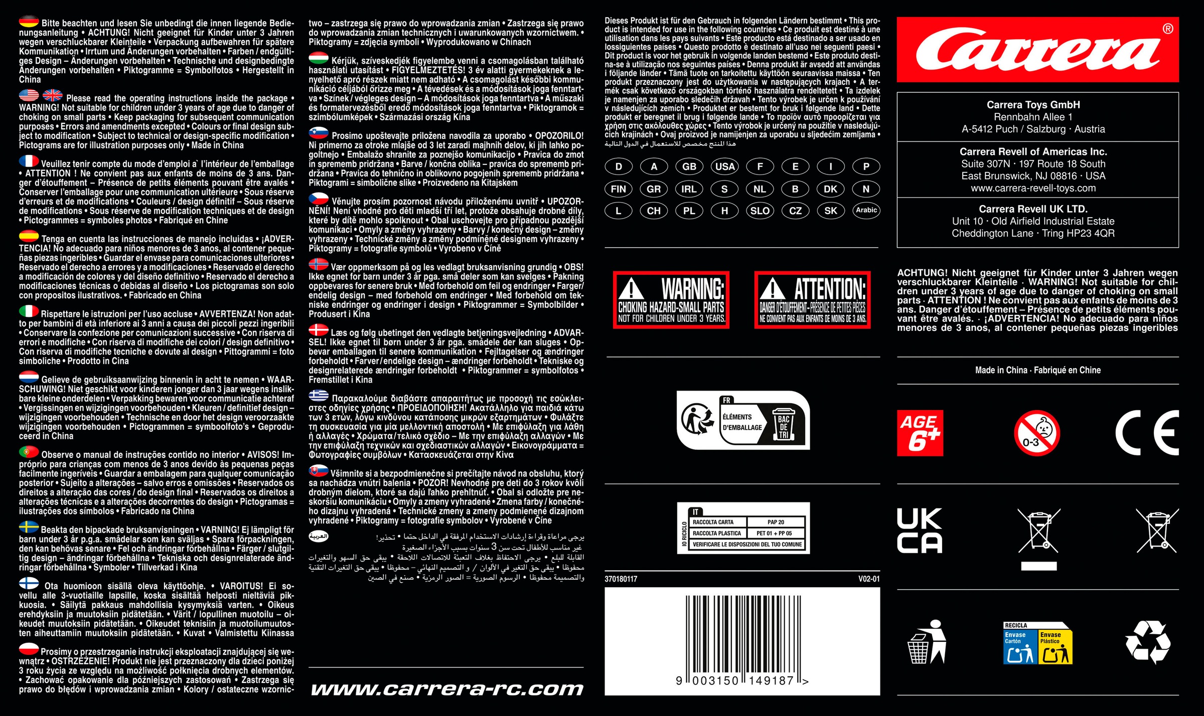 Carrera® RC-Auto »Carrera® RC, Gear Monster 3.0, Carrera RC Ferngesteuertes Auto,2,4 GHz«
