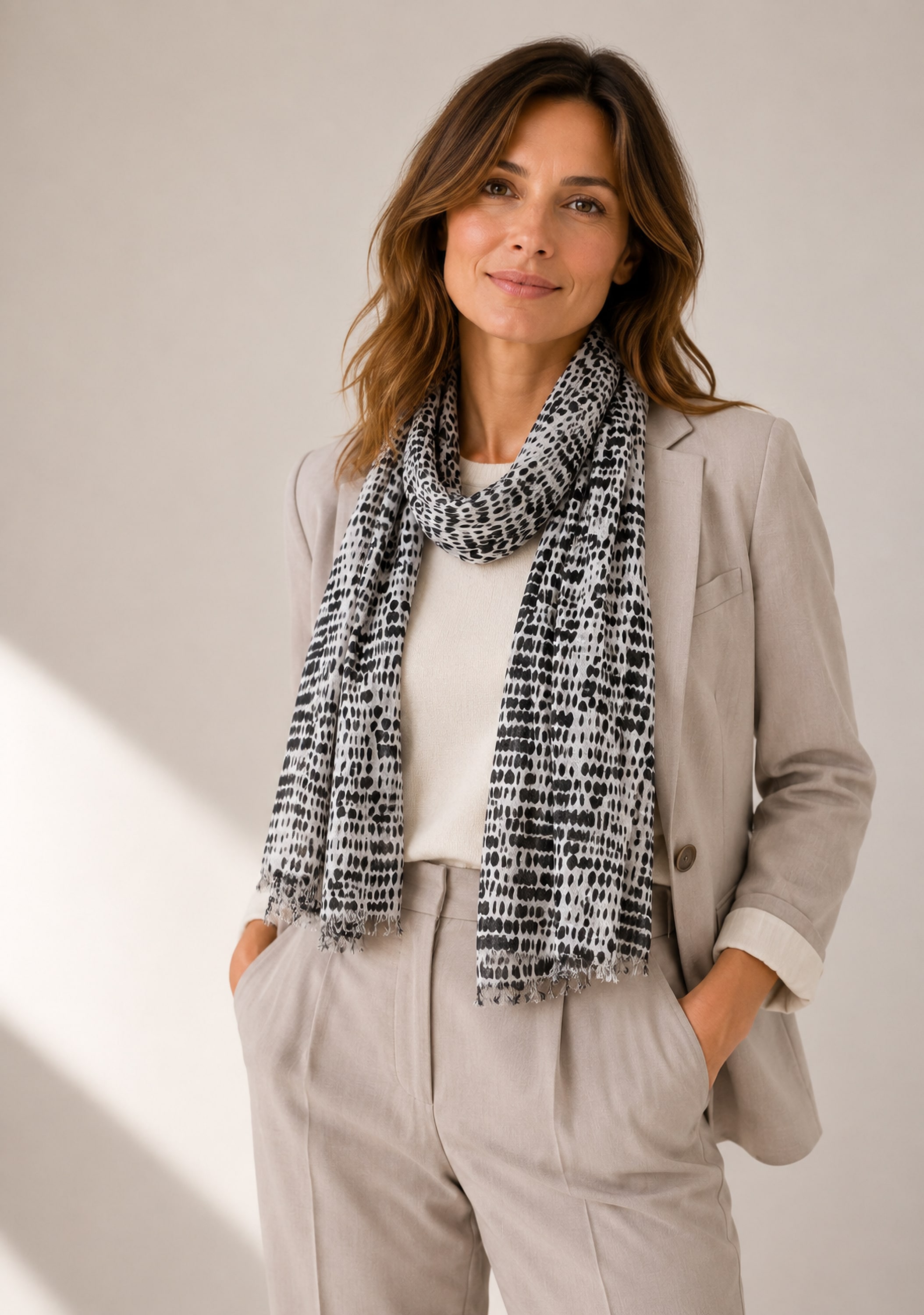 COLLEZIONE ALESSANDRO Modeschal »Vasca« 1 Stk. mit vielen kleinen Farbkleckse