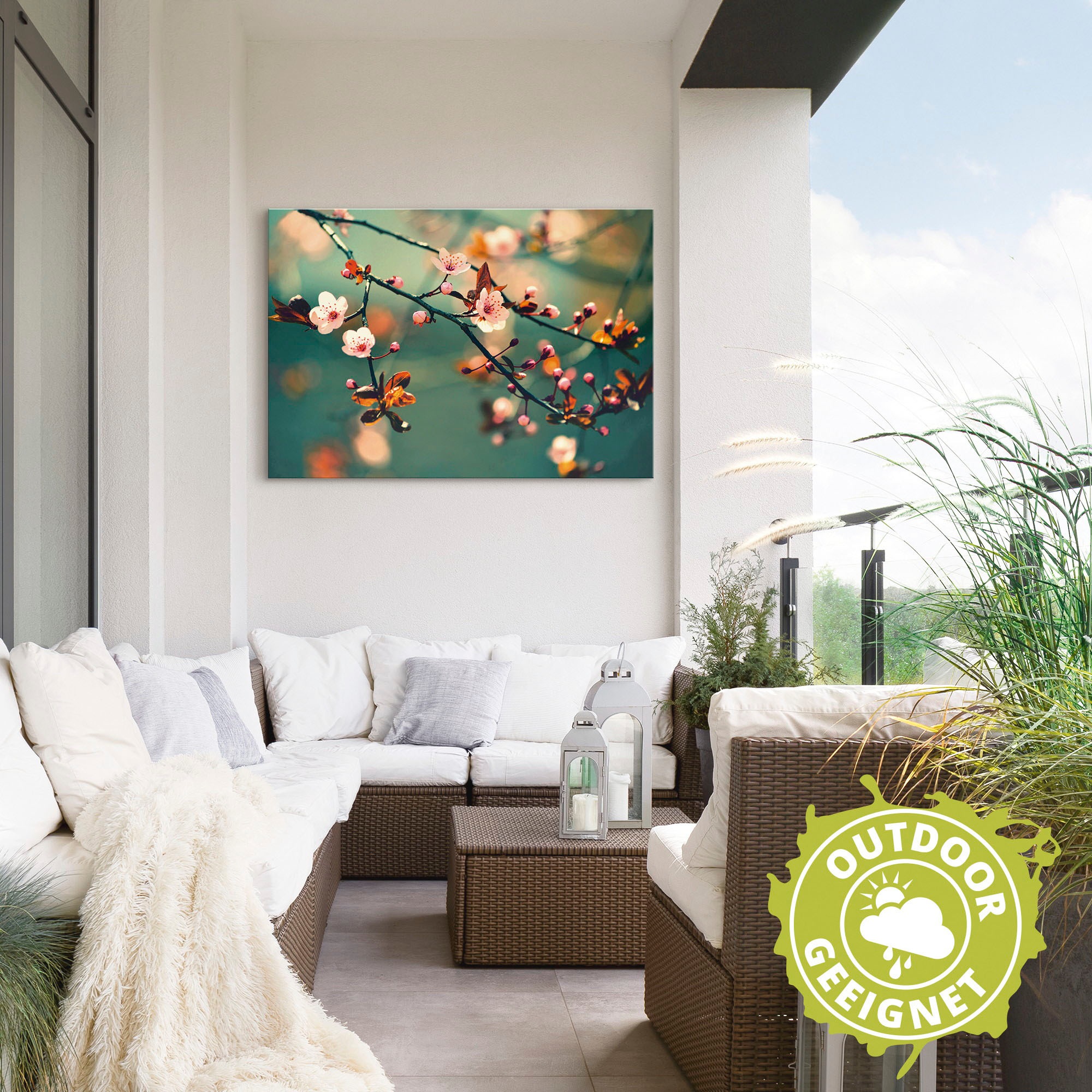 Artland Wandbild »Japanische Kirsch Sakura Blumen«, Blumen, (1 St.), als Leinwandbild, Poster in verschied. Größen