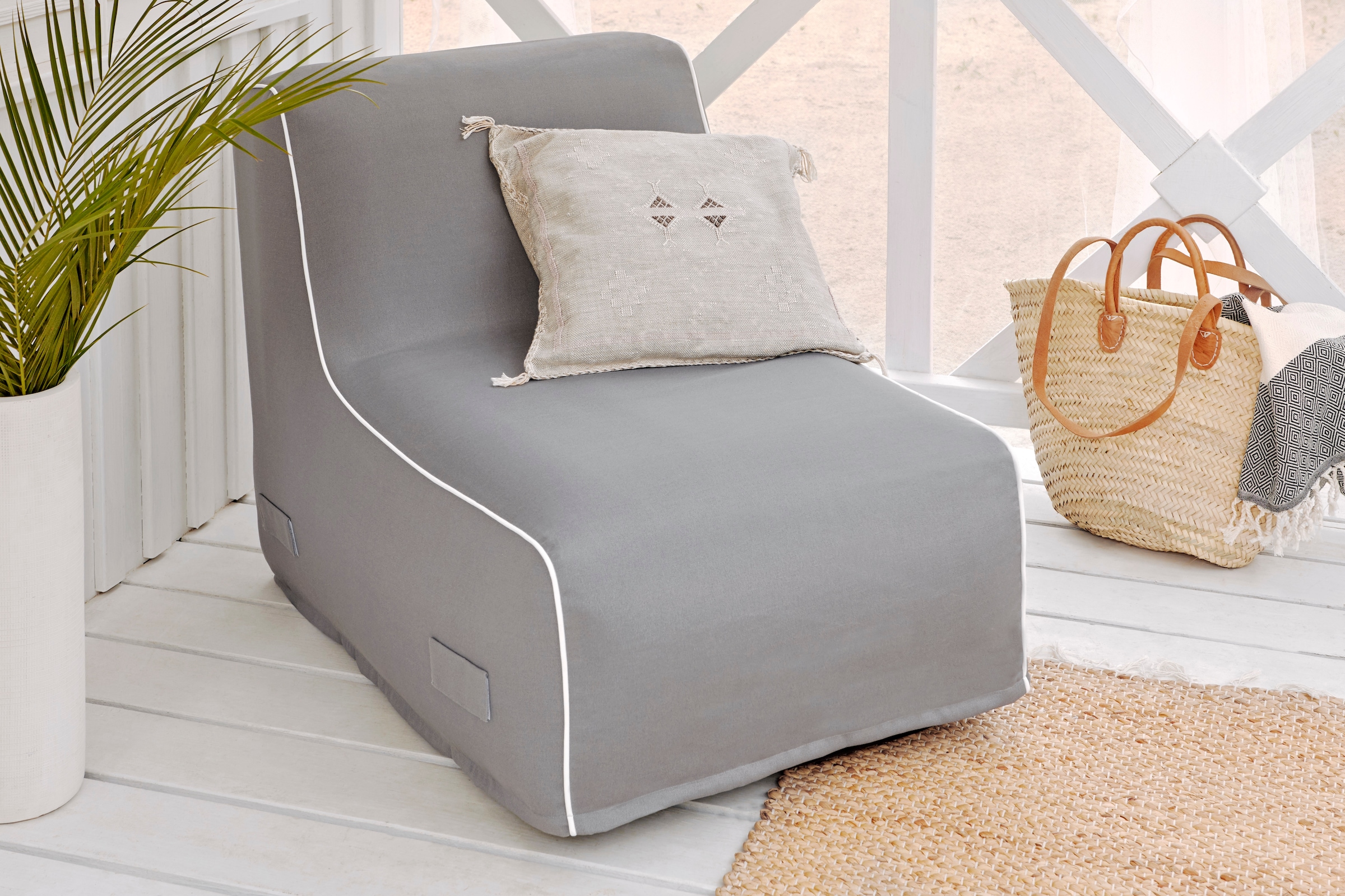 Jahnke Loungesessel »AIR LOUNGE«, (1 St.), aufblasbar, Indoor & Outdoor, 60 cm Sitztiefe