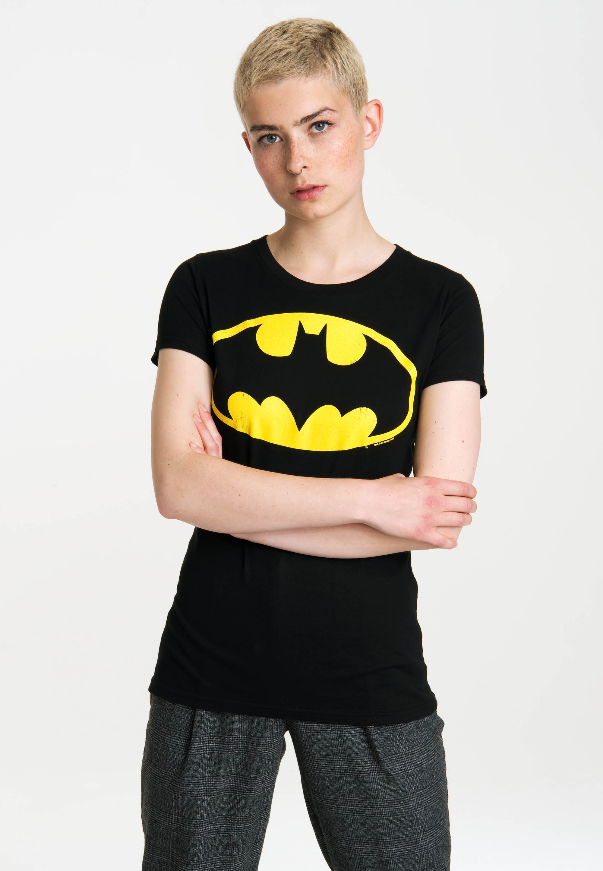 »Batman«, Superhelden-Print coolem LOGOSHIRT | bestellen T-Shirt BAUR mit