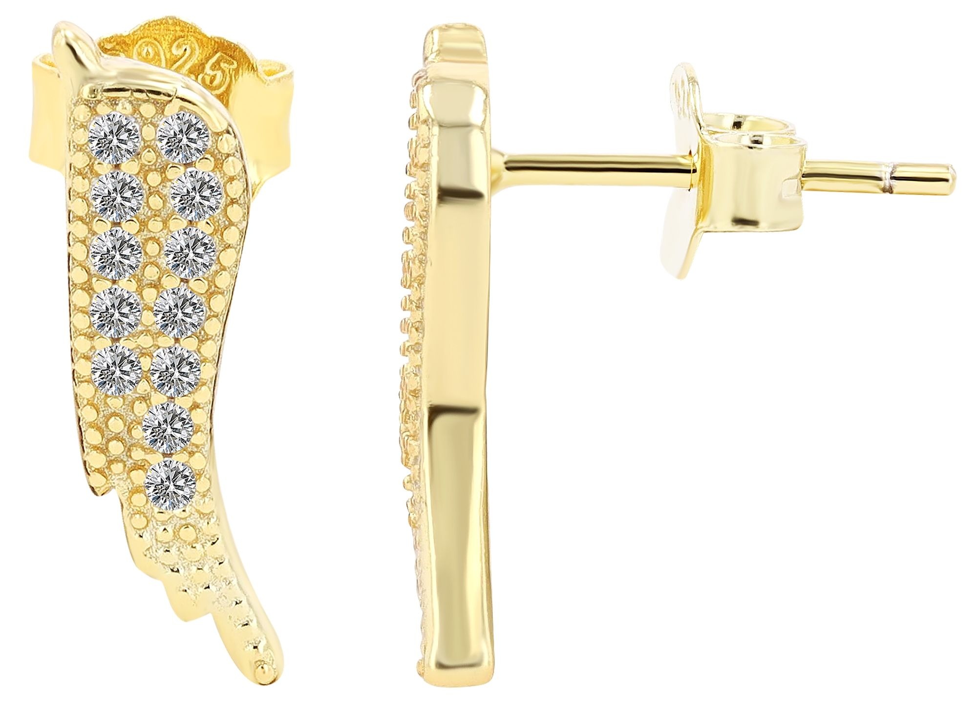 Adelia´s Paar Ohrhänger »Damen Ohrringe – Ohrstecker Flügel aus 925 Silber« Zum Verschenken – passend für viele Anlässe