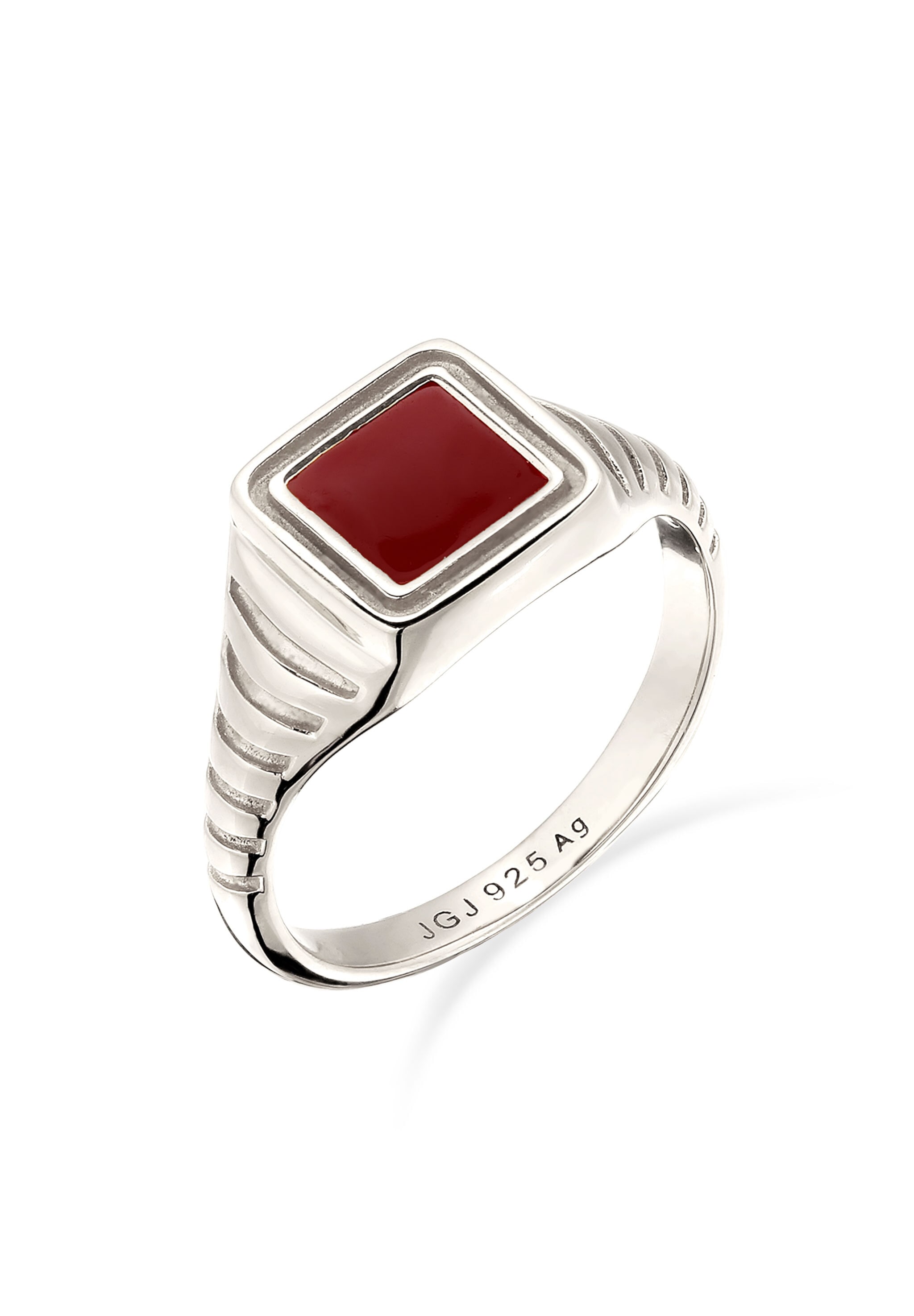 "Siegelring ELLI ""Ring Ring Signet 925 Sterling Silber"" Gr. 52, silber, Fingerringe, Damen, 52, Silber 925 (Sterlingsilber), Siegelring"
