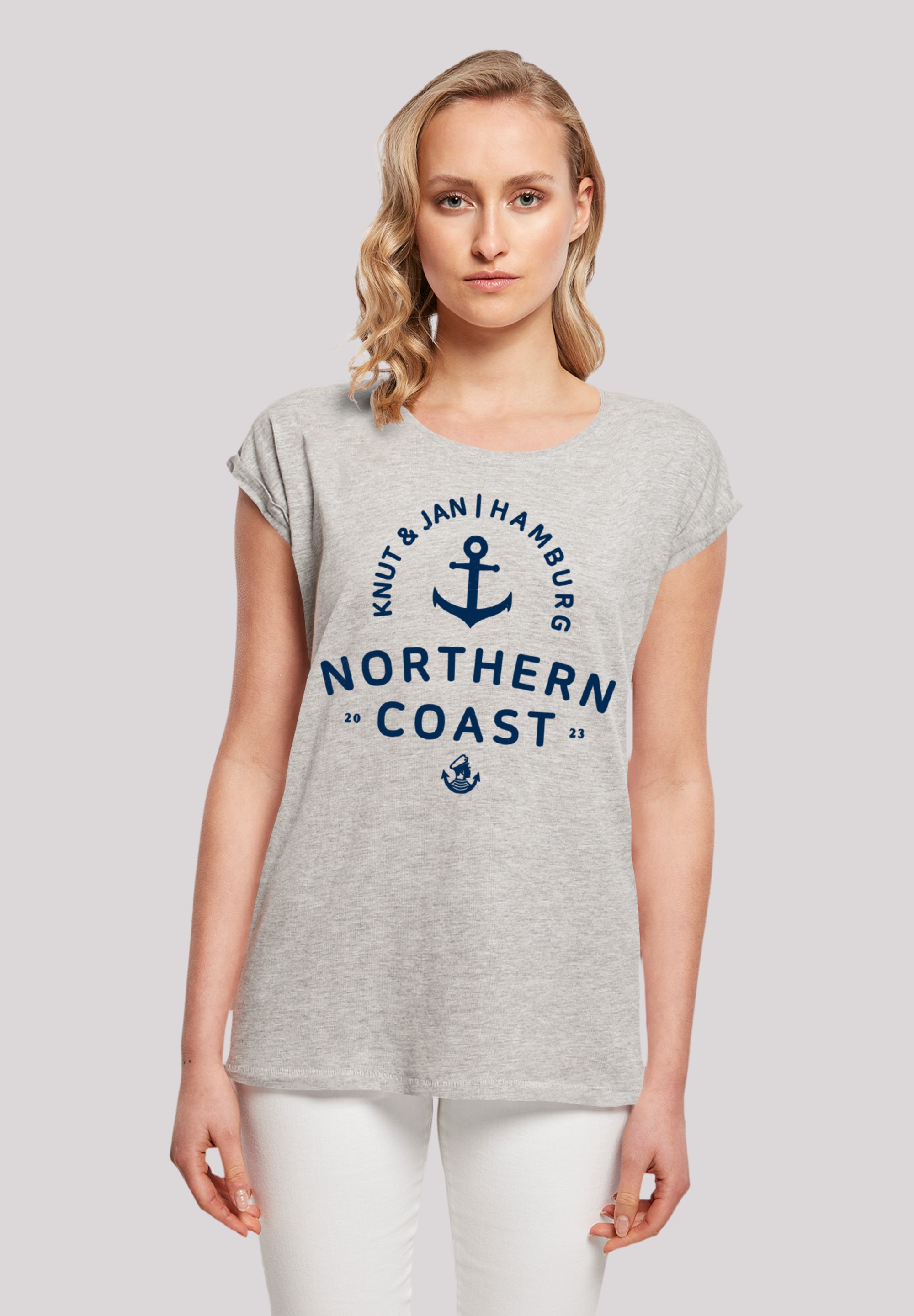 F4NT4STIC T-Shirt "Nordsee Knut & Jan Hamburg", Print