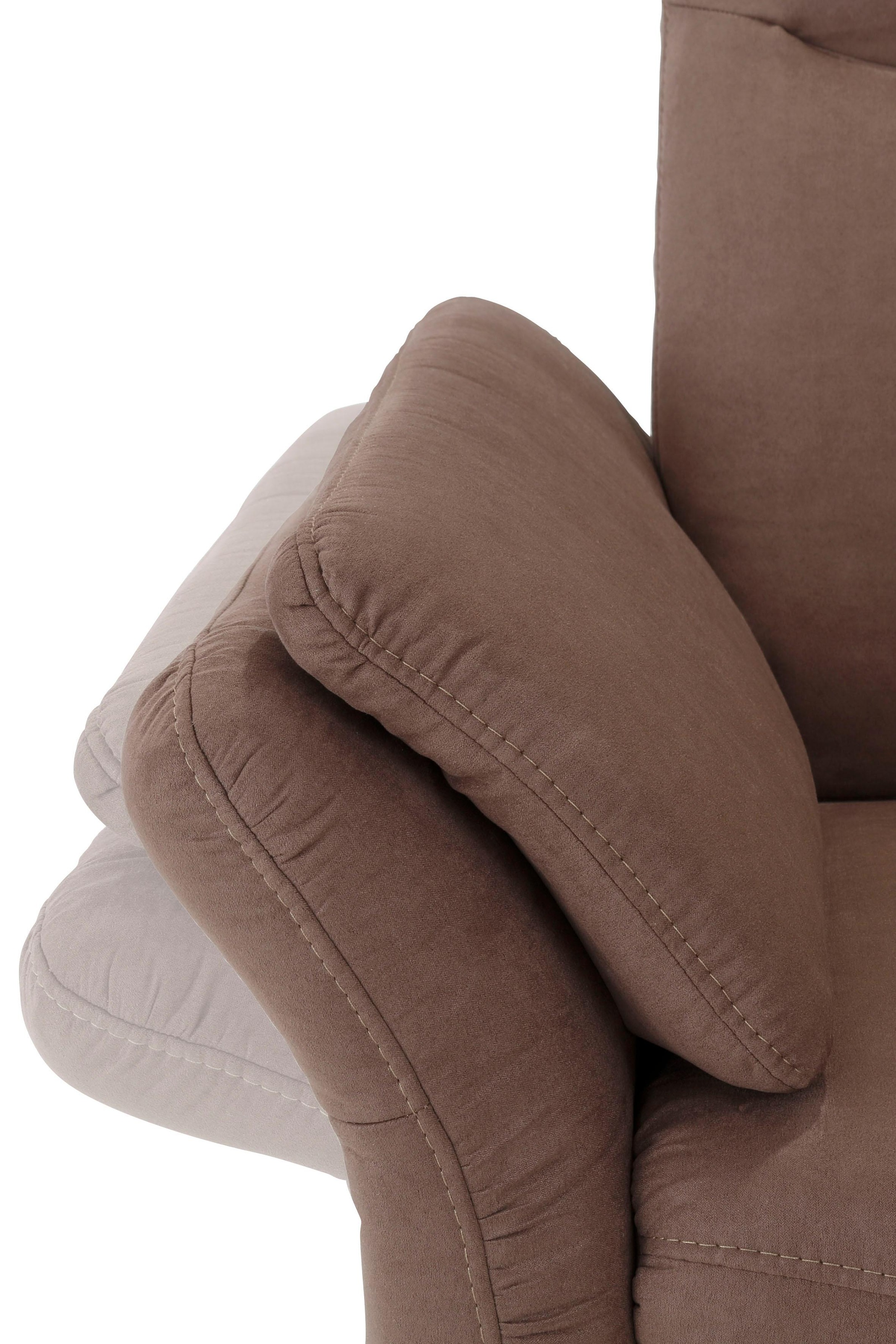 Home affaire Ecksofa »Tahoma L-Form«, mit Armlehnfunktion, wahlweise Bettfunktion, Schublade, Relaxfunktion