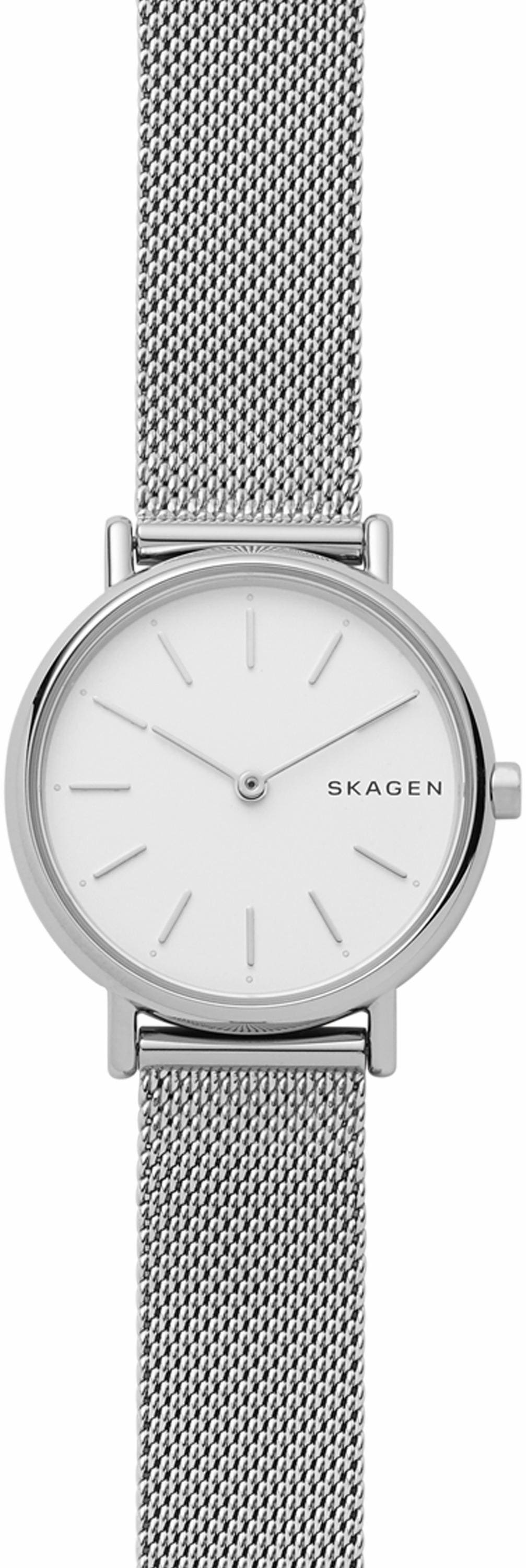 Skagen Quarzuhr »SIGNATUR, SKW2692«, Armbanduhr, Damenuhr, Mineralglas
